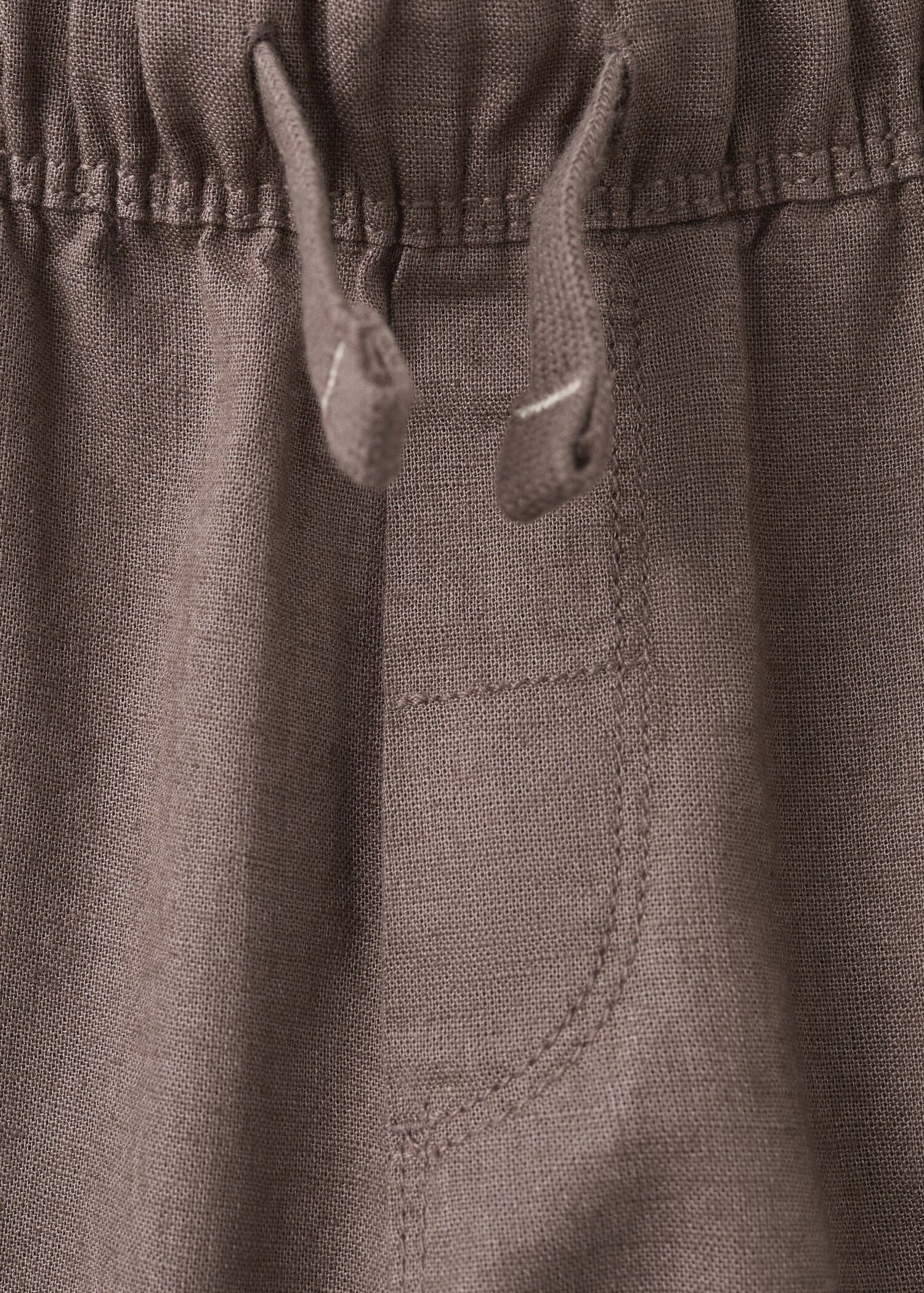 Cotton linen-blend trousers - Details of the article 8