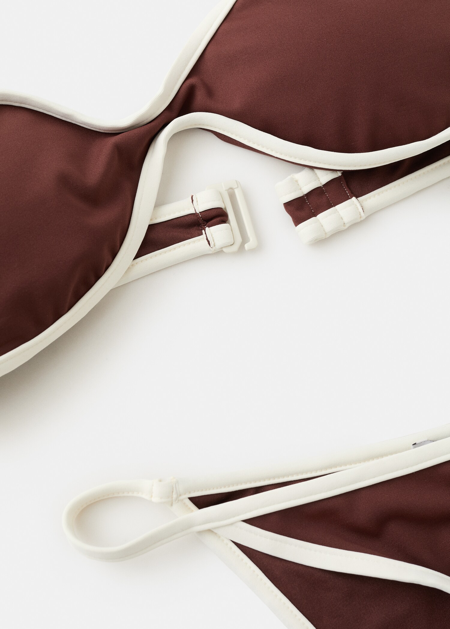 Bikini bottom with contrasting trims - Details of the article 0