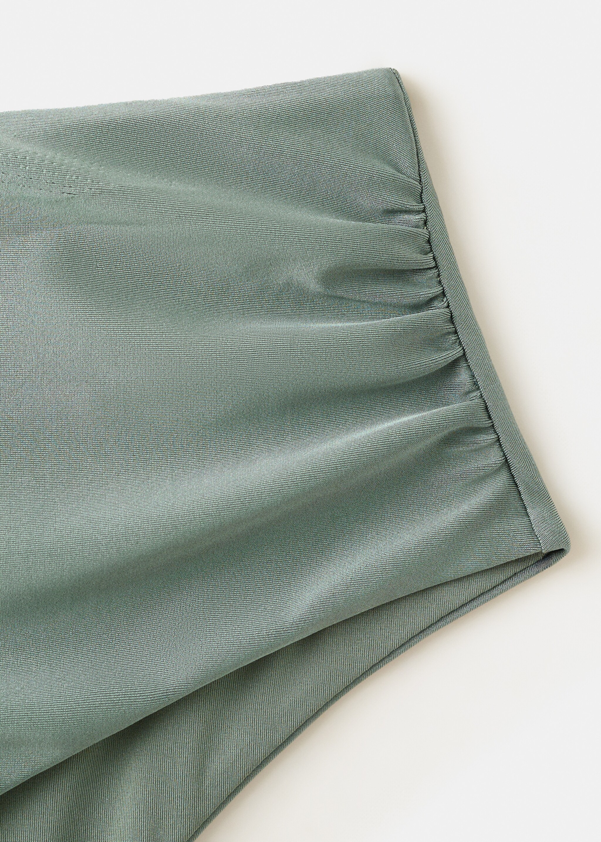 Braga bikini tiro alto drapeada - Detalle del artículo 8, Khaki. Ref: 27026724-00.