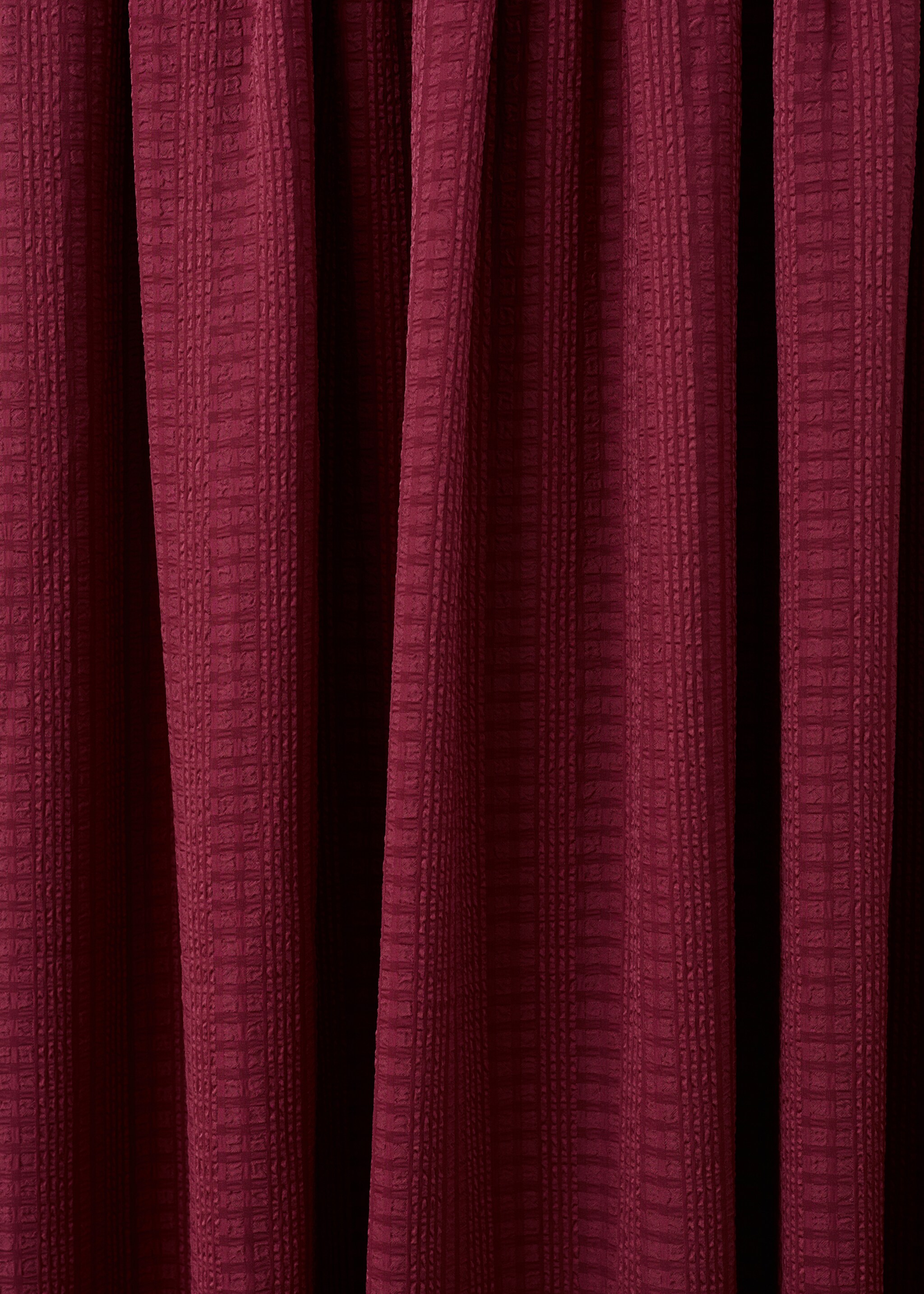 Ruched long dress - Details of the article 0, Maroon. Ref: 27026729-00.