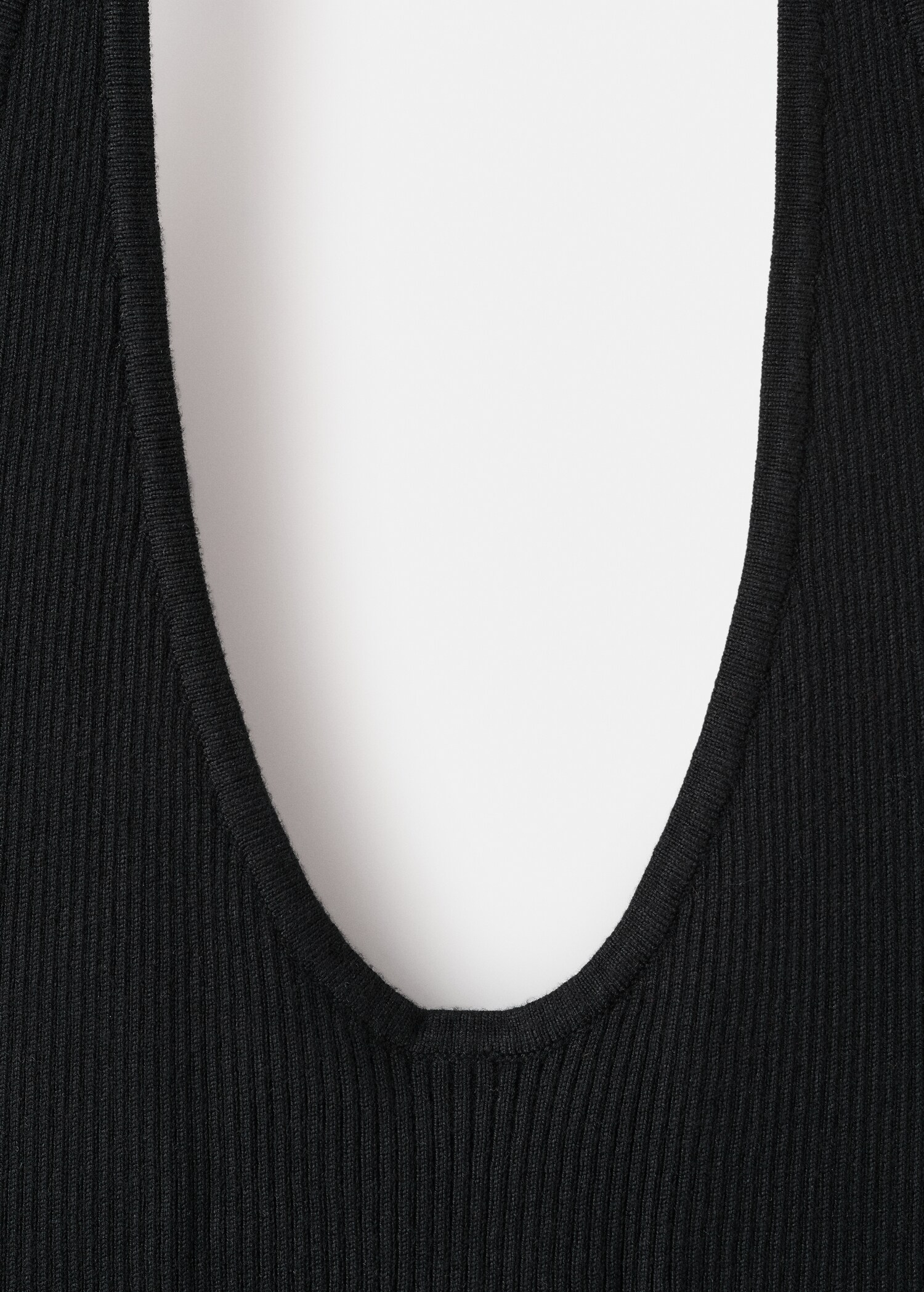 Ribbed halter neck top - Details of the article 0