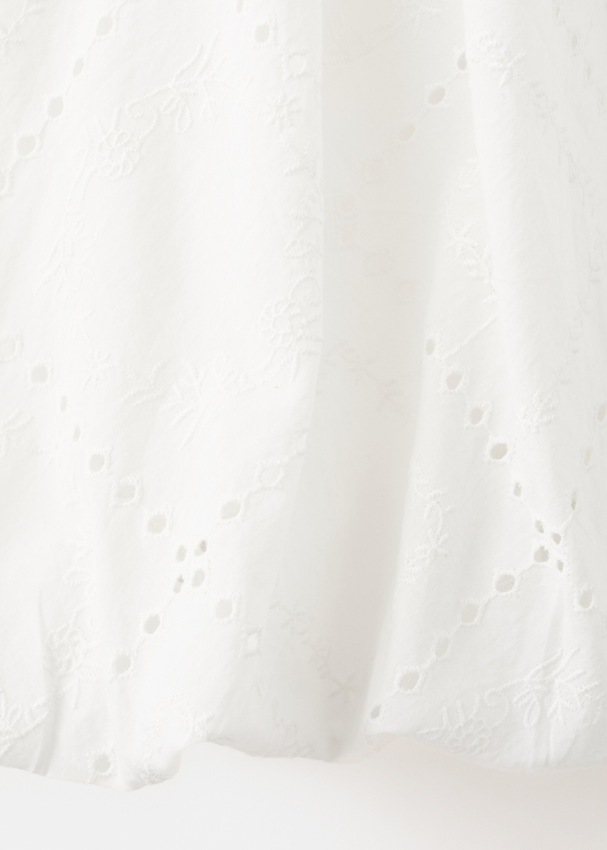Short balloon dress - Details of the article 0, White. Ref: 27026732-00.