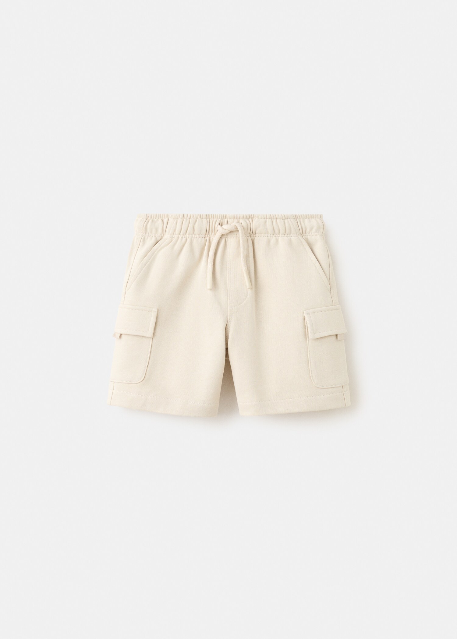 Drawstring cargo Bermuda shorts - Article without model