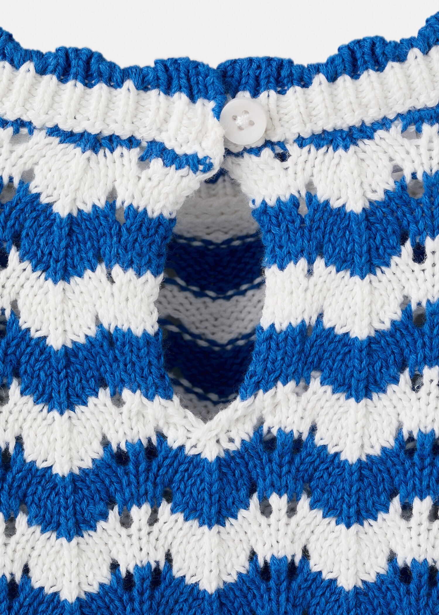 Striped openwork knit sweater - Details of the article 8