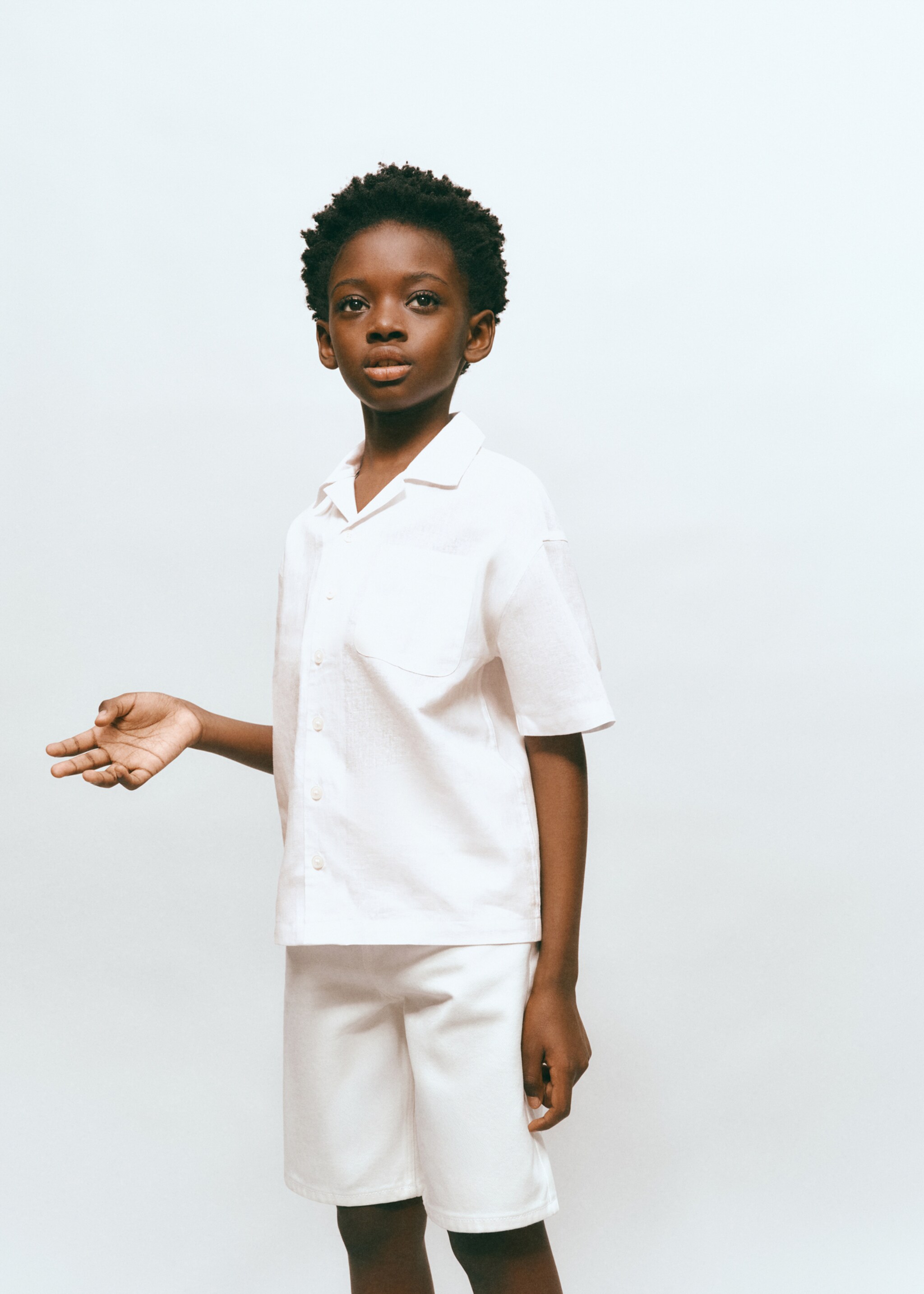 Bermudas vaqueras - Plano medio, Blanco. Ref: 27026736-00.