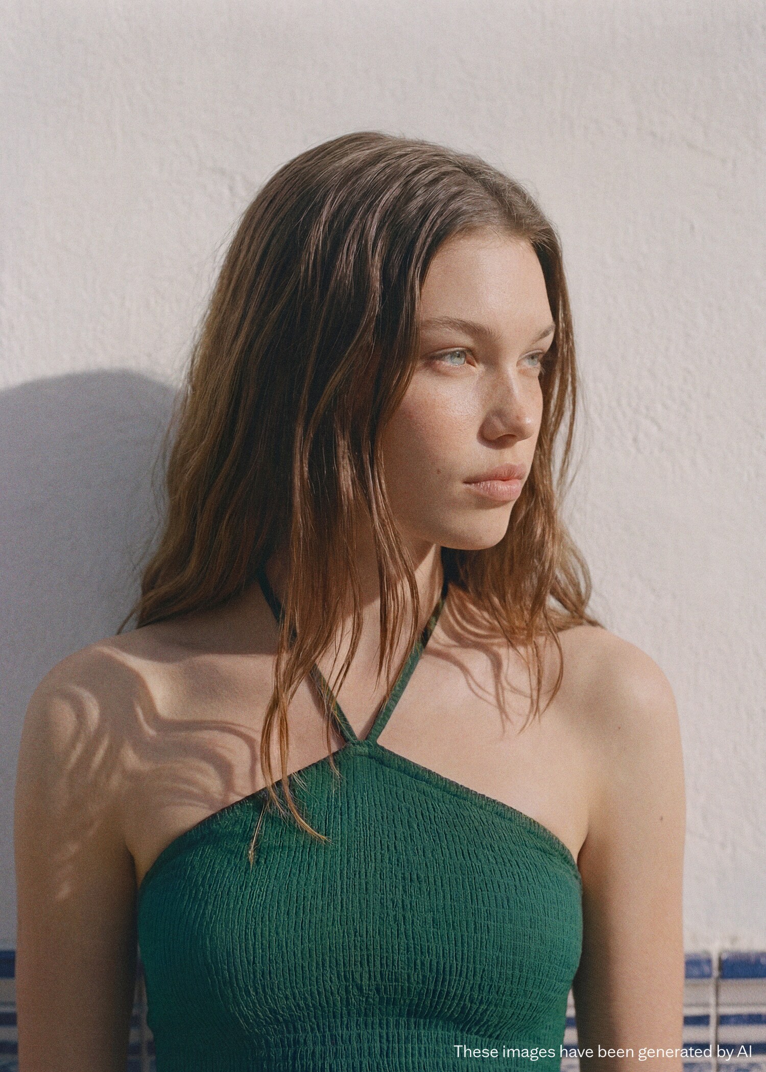 Halter panel dress - Medium plane