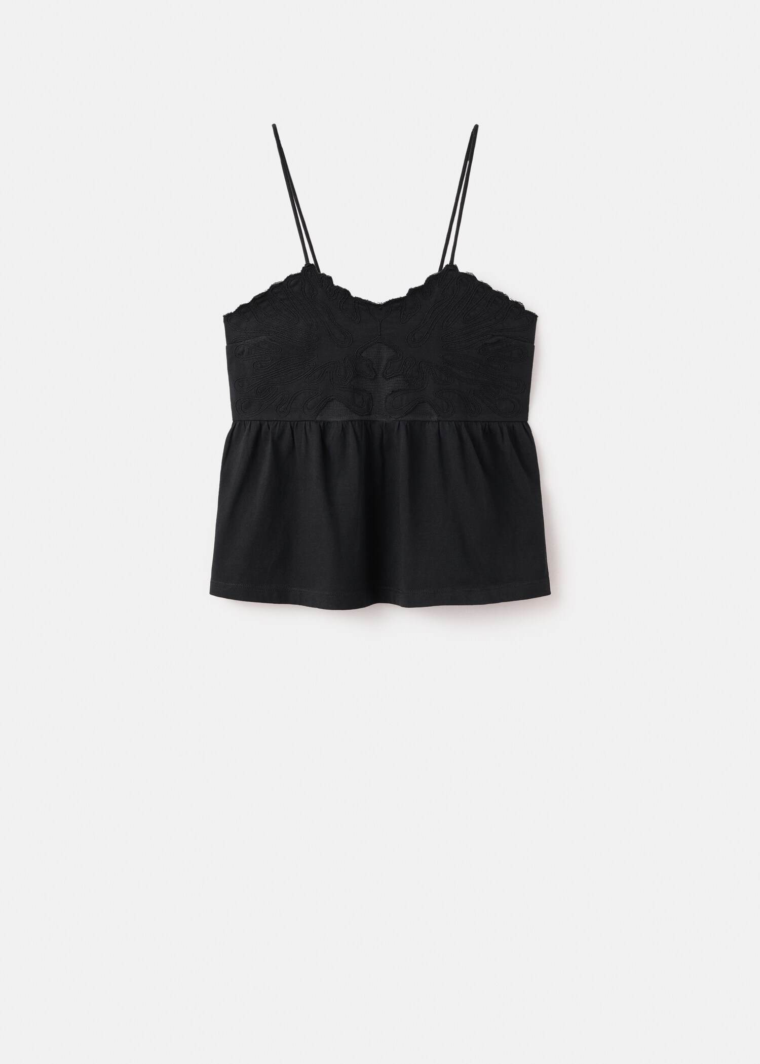 Cotton top with straps - Article without model