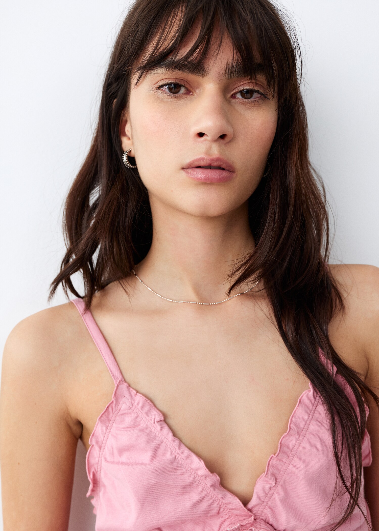 Cotton top with straps - Details of the article 1