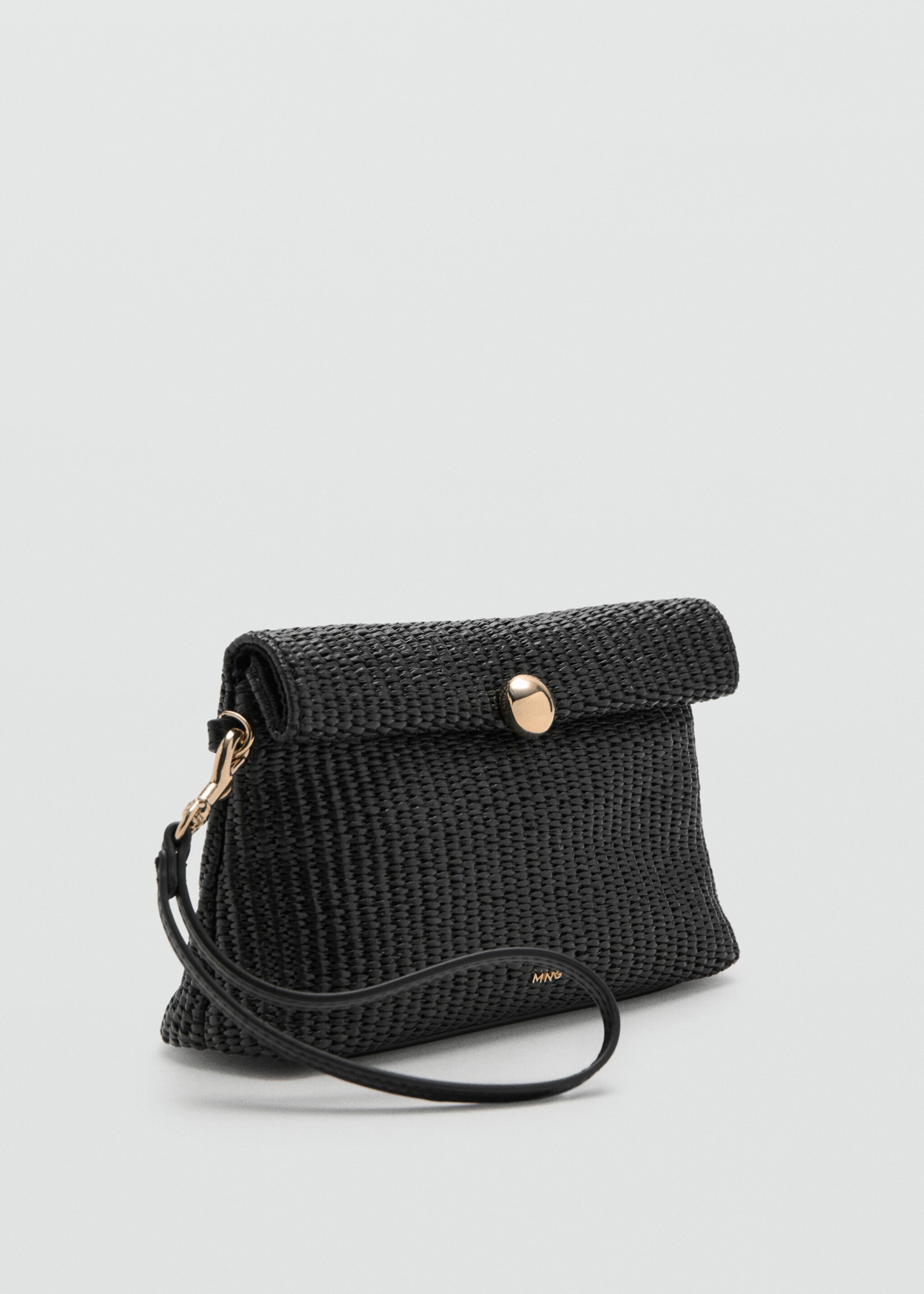 Purse with button flap - Medium plane, Black. Ref: 27026746-00.