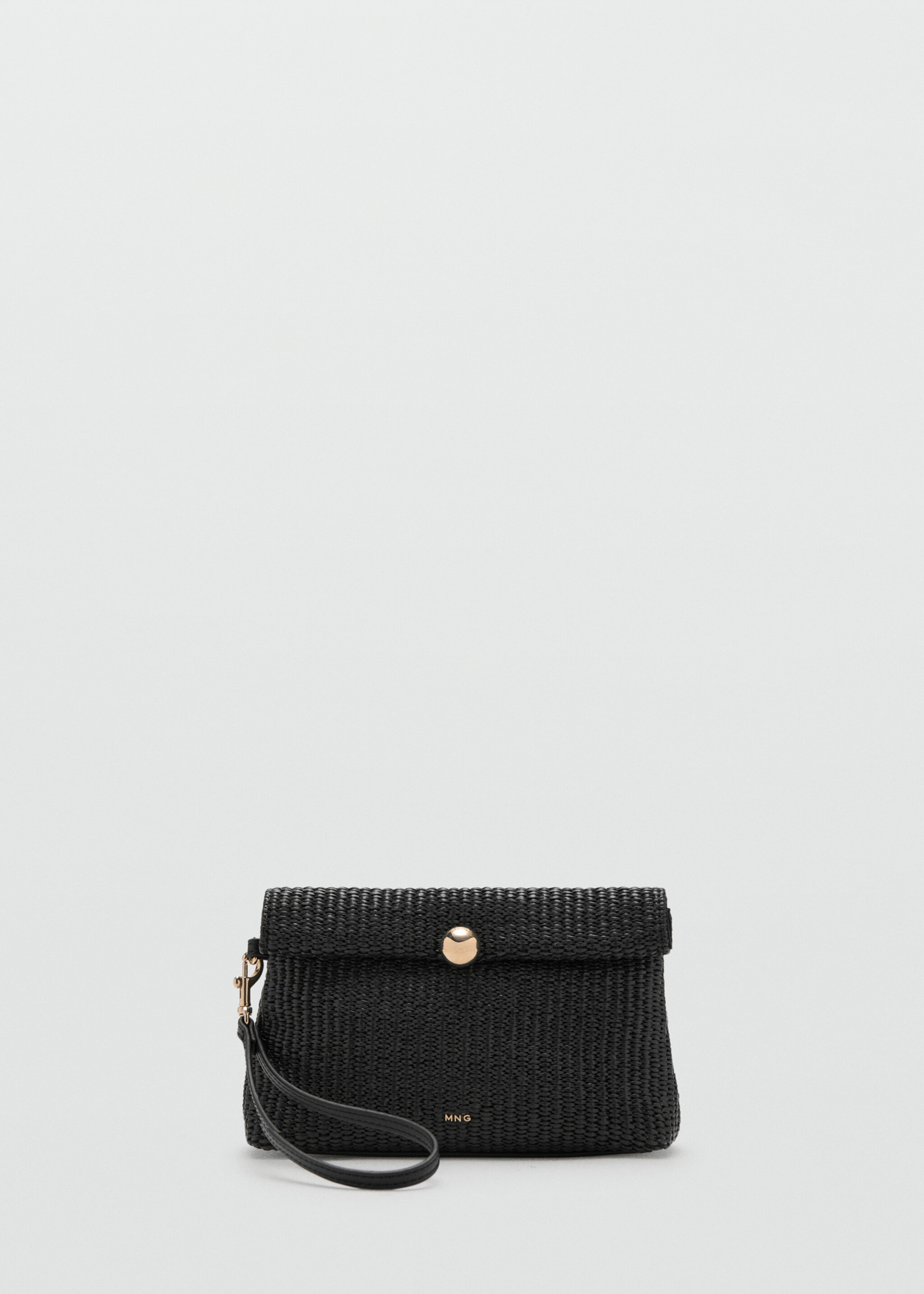 Purse with button flap - Article without model, Black. Ref: 27026746-00.