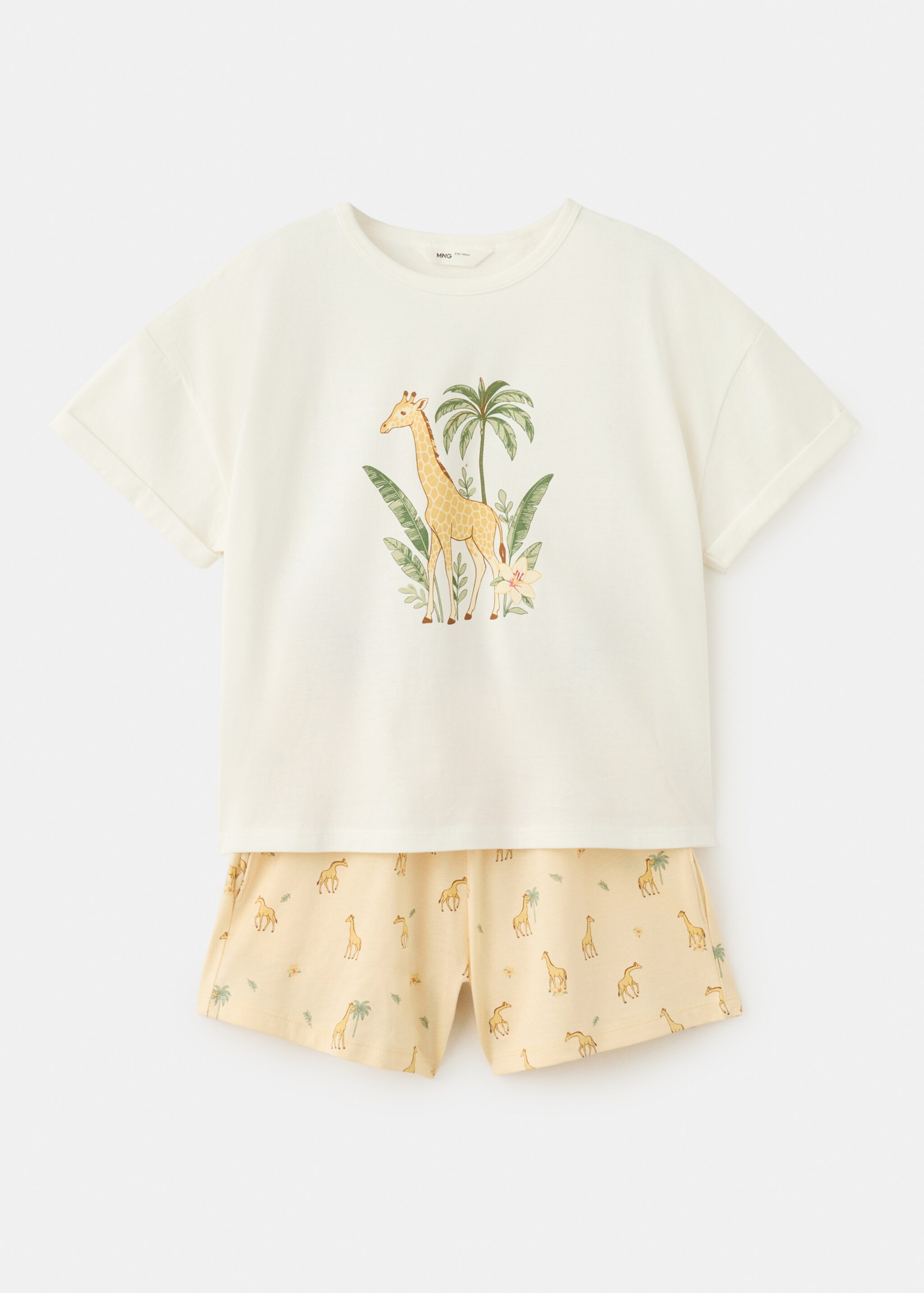 Printed short pyjamas - Article without model, Off White. Ref: 27026748-00.