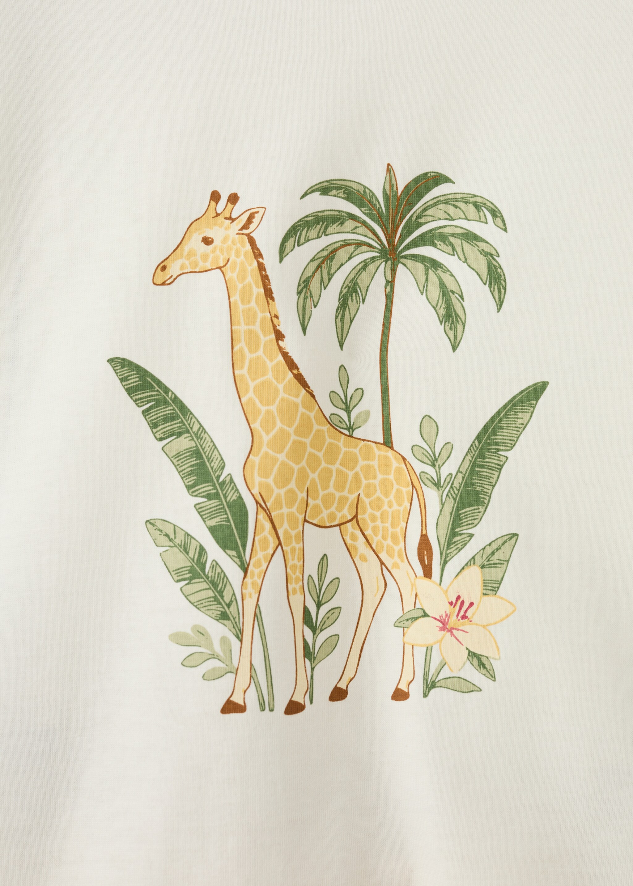 Printed short pyjamas - Details of the article 8, Off White. Ref: 27026748-00.