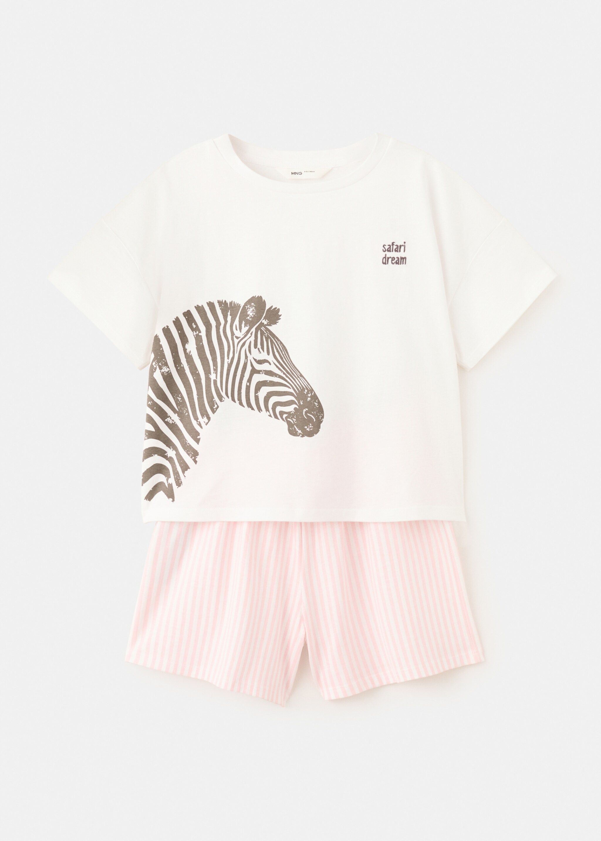 Striped short pyjamas - Article without model, Off White. Ref: 27026749-00.