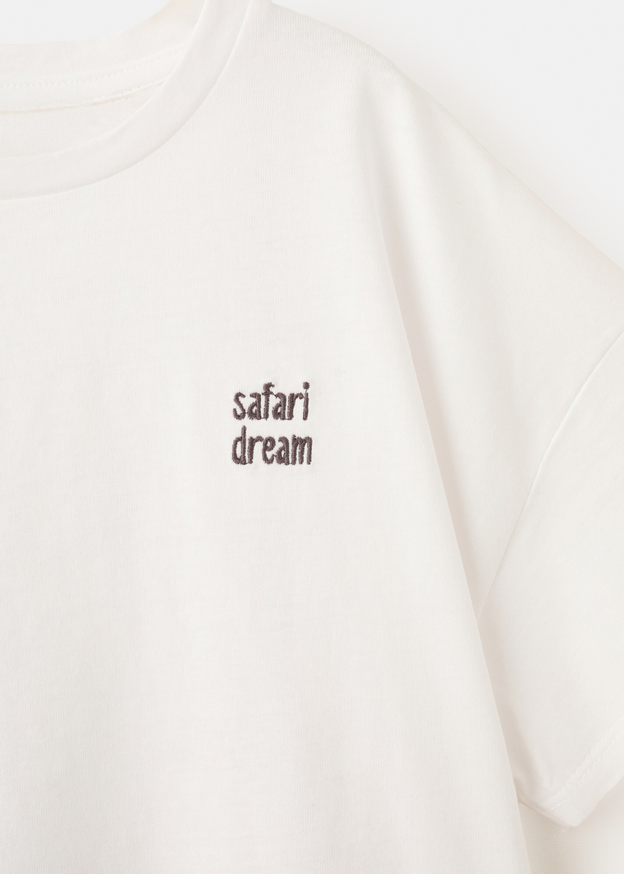 Striped short pyjamas - Details of the article 8, Off White. Ref: 27026749-00.