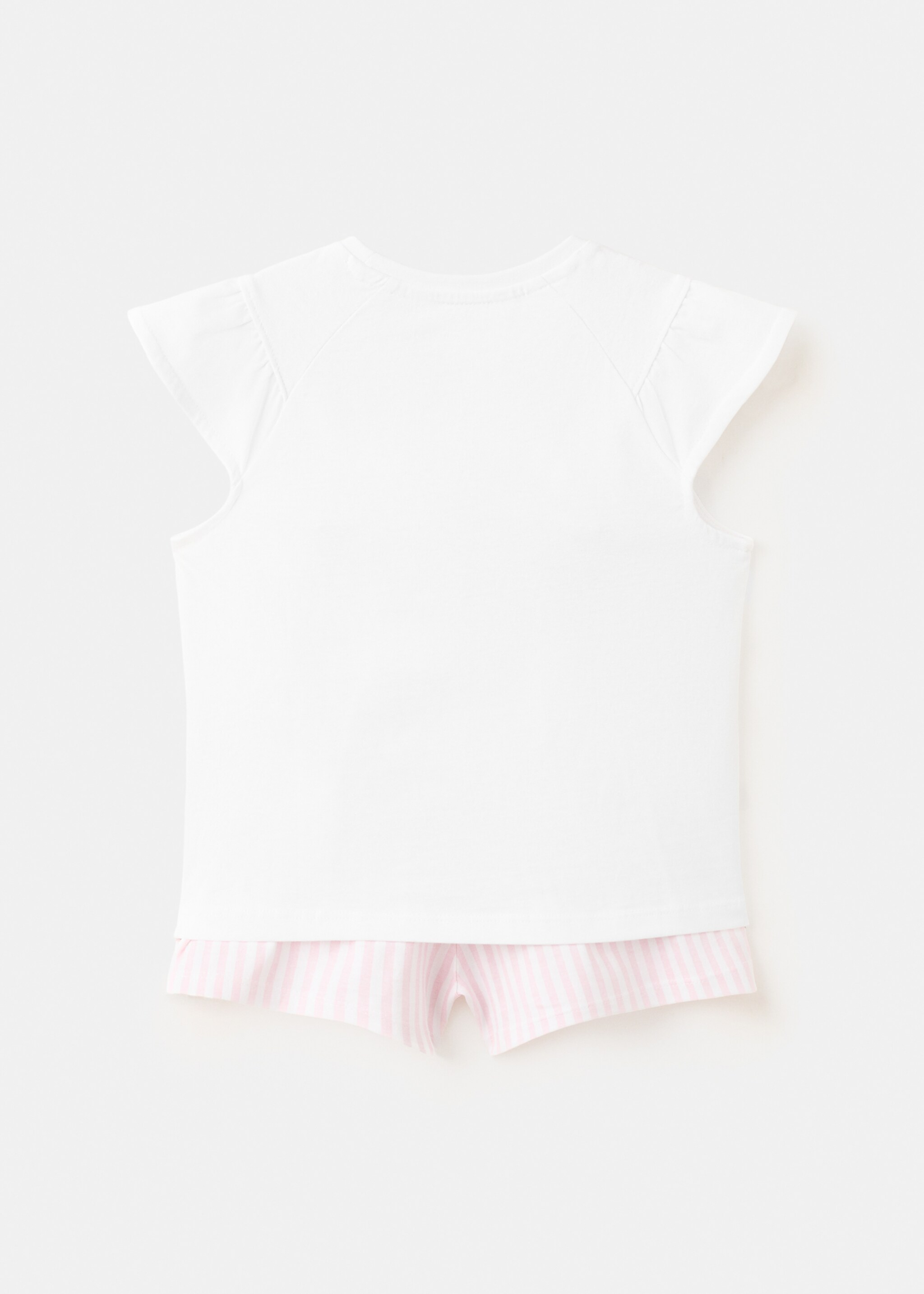 Zebra-print short pyjamas - Reverse of the article, Off White. Ref: 27026750-00.