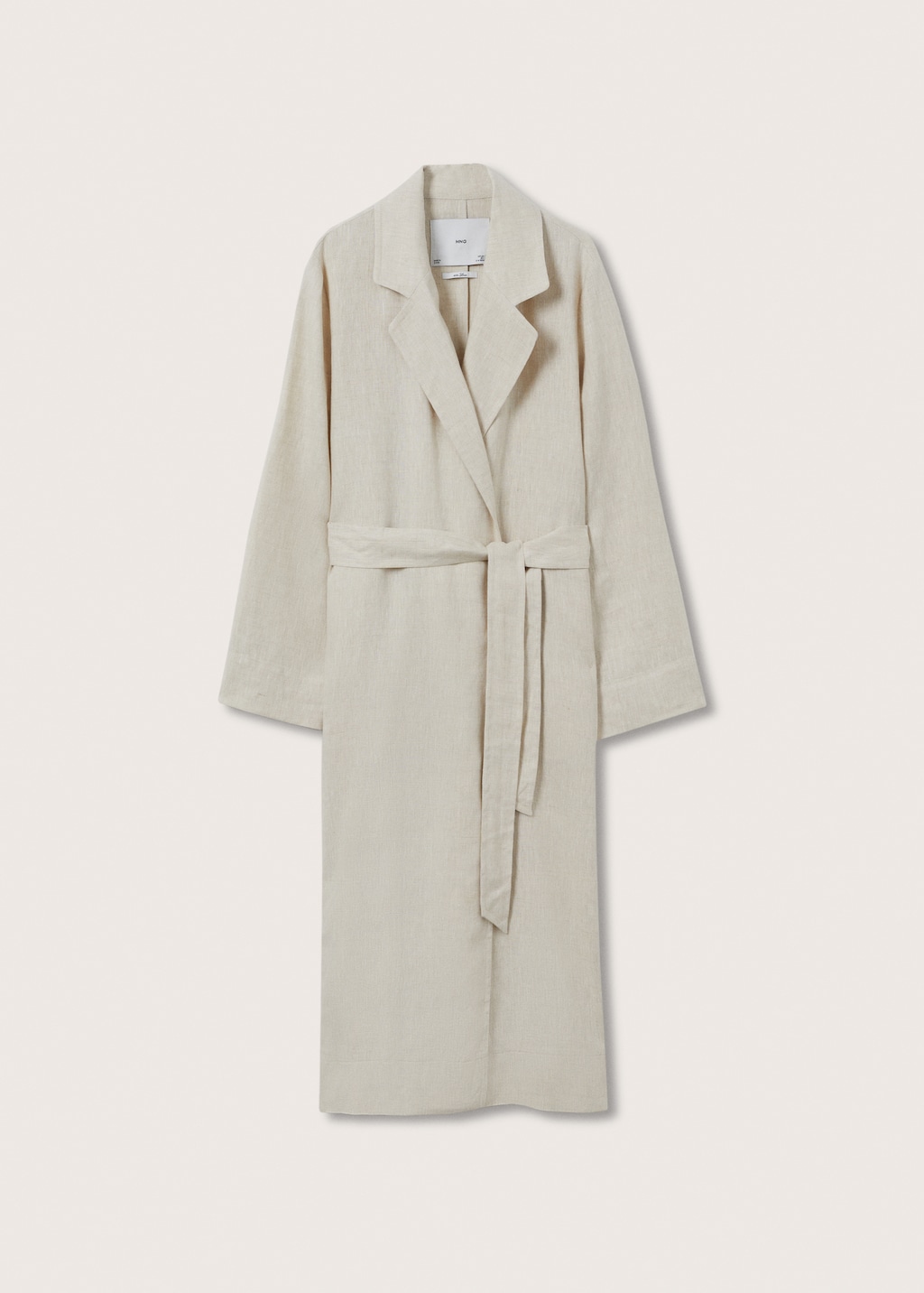 100 linen trench coat