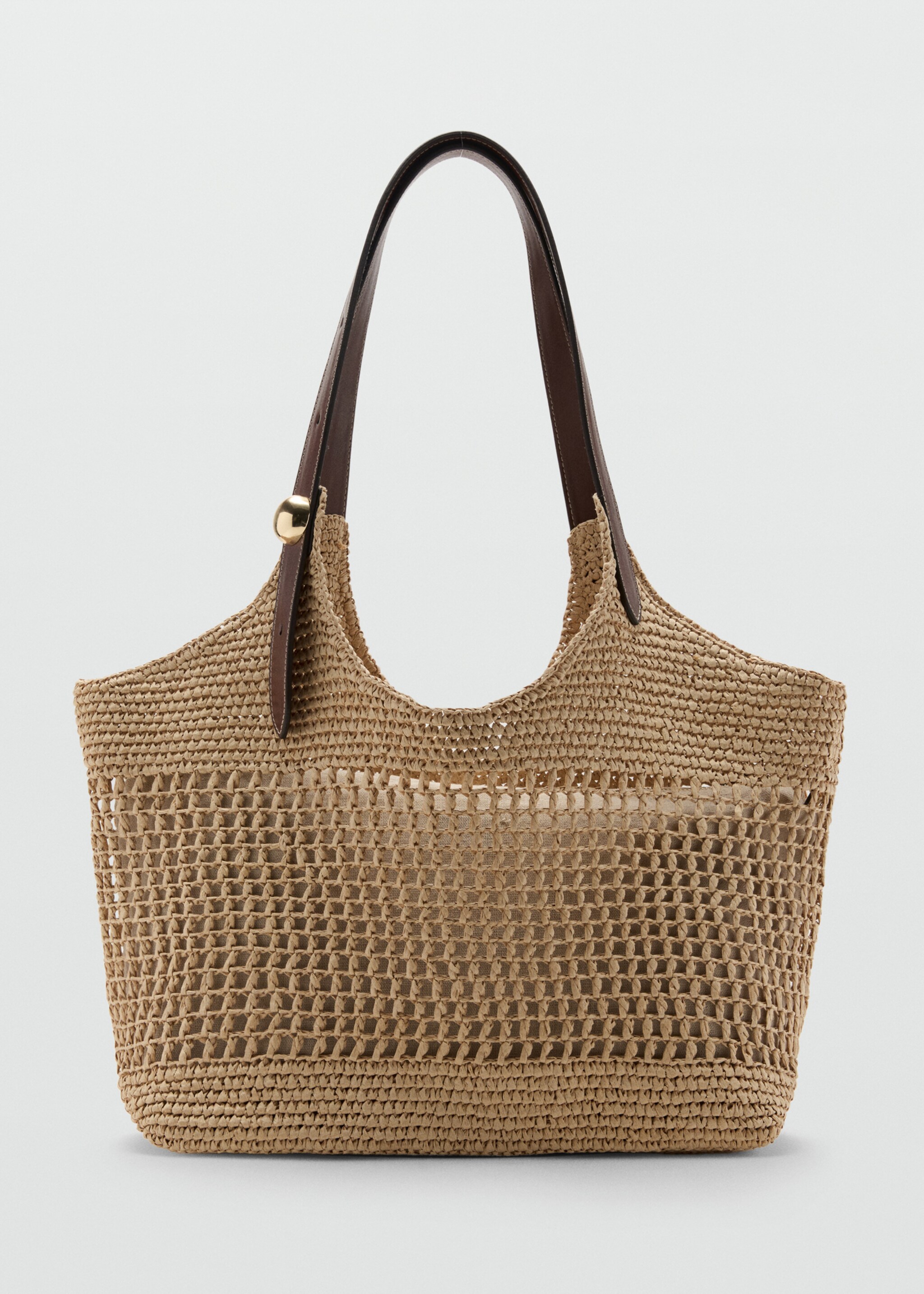 Bolso tote fibra natural - Artículo sin modelo, Beige. Ref: 27027137-00.