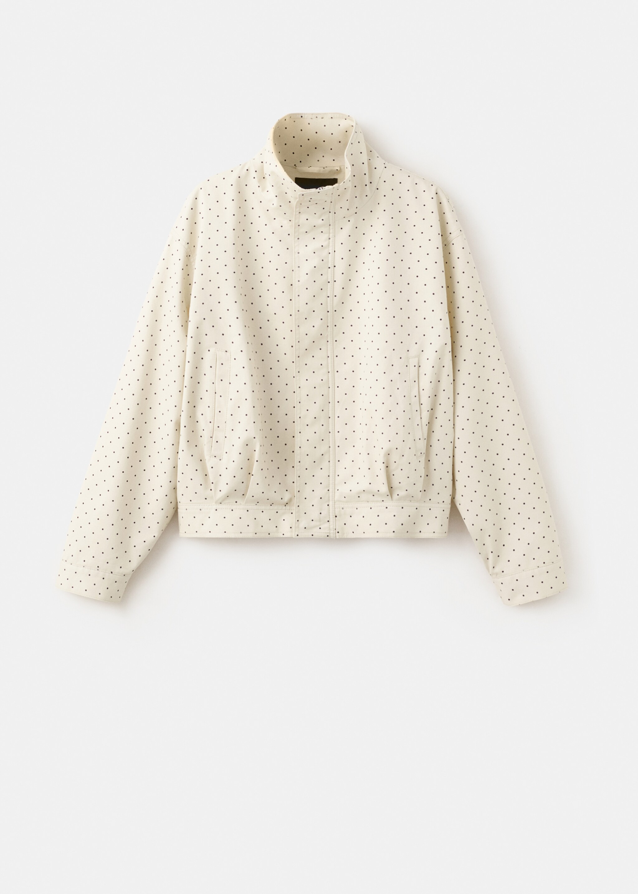 Dots bomber jacket - Article without model, Ecru. Ref: 27027140-00.