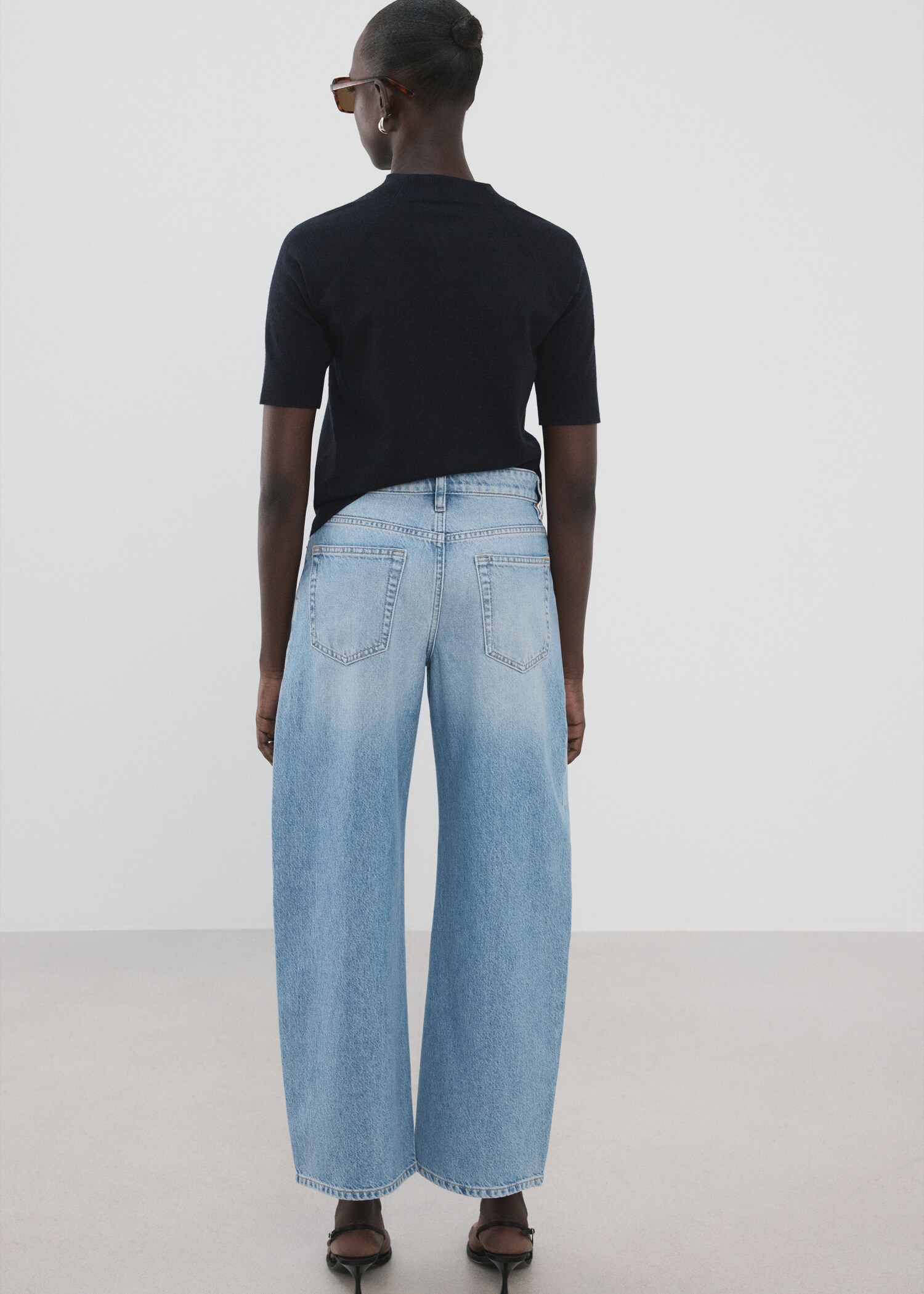 Balloon crop jeans - Reverse of the article