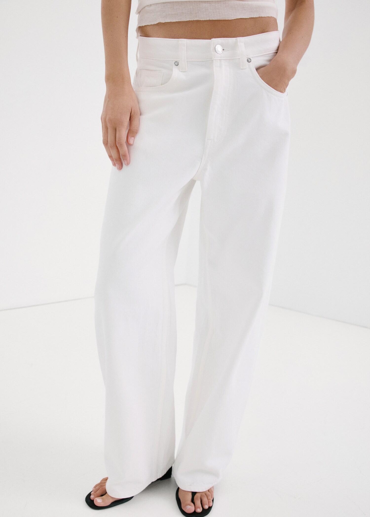 Balloon crop jeans - Medium plane