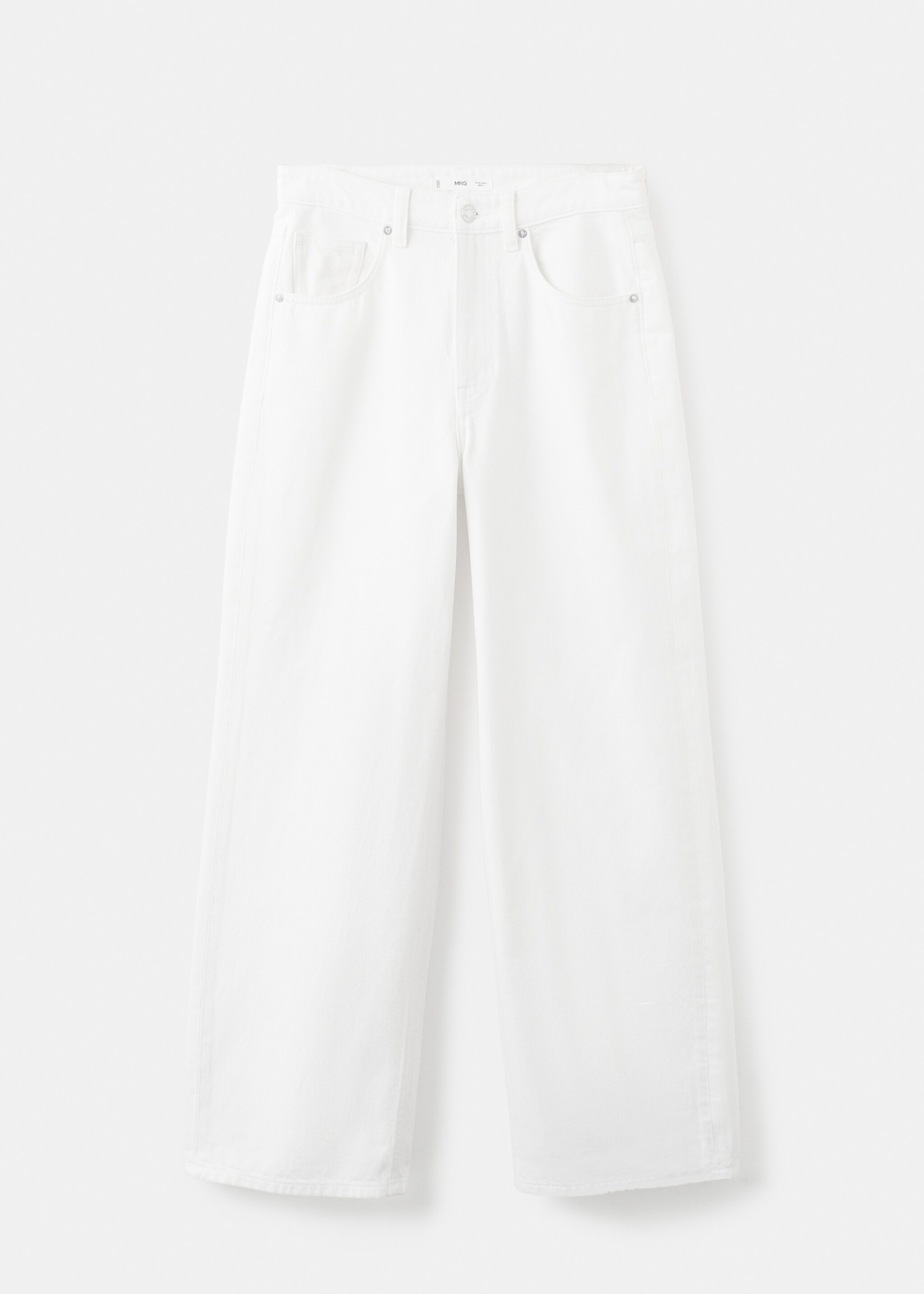 Balloon crop jeans - Article without model, White. Ref: 27027142-00.