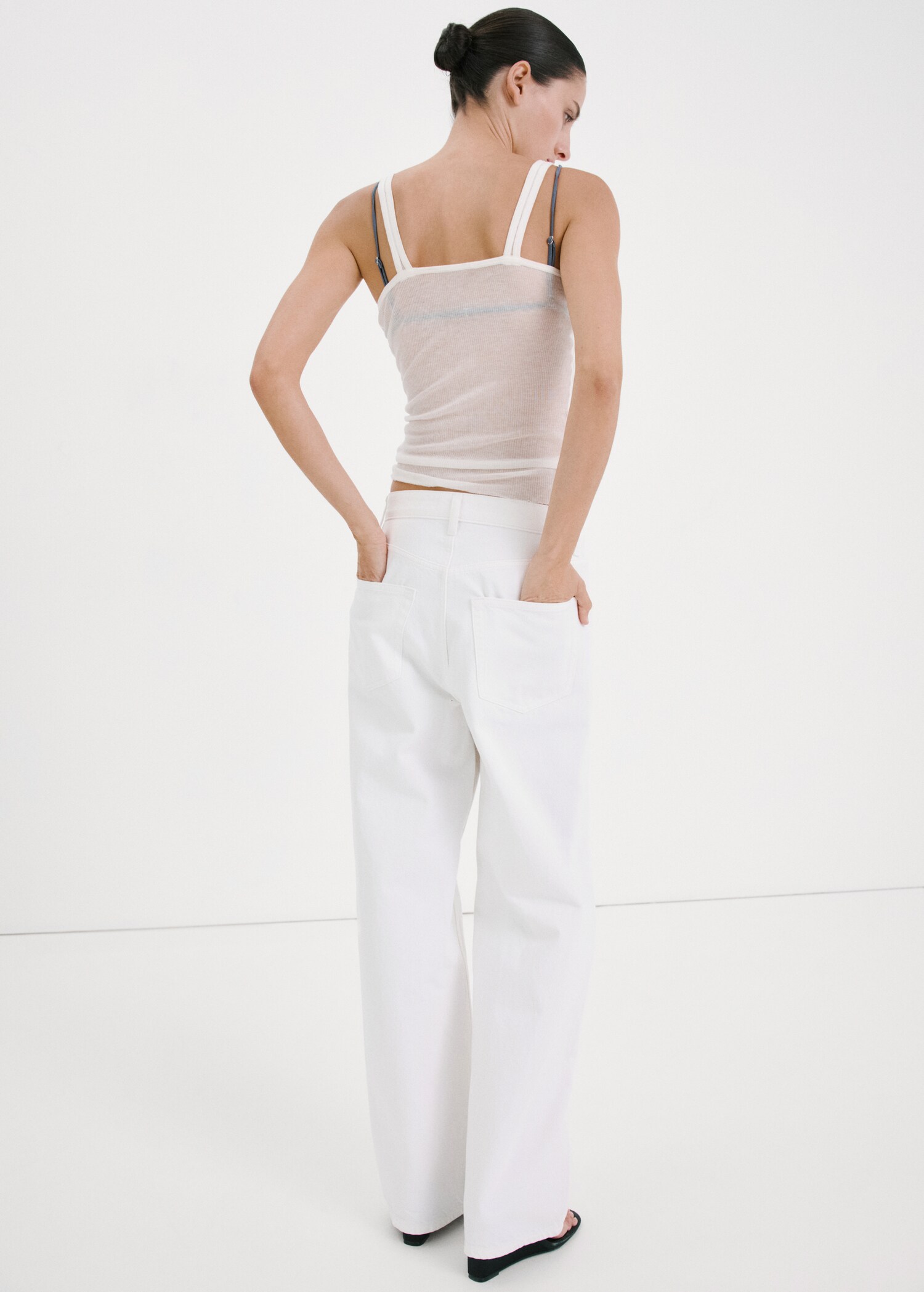 Balloon crop jeans - Details of the article 1