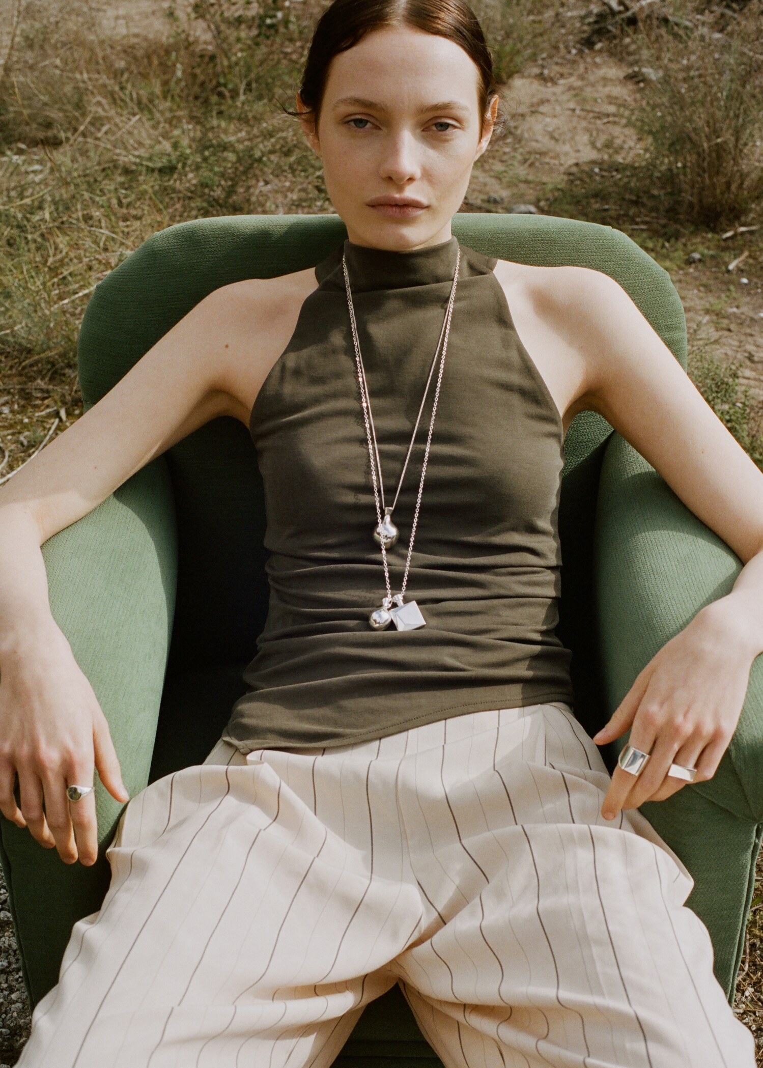 Asymmetric ruched top - Details of the article 1