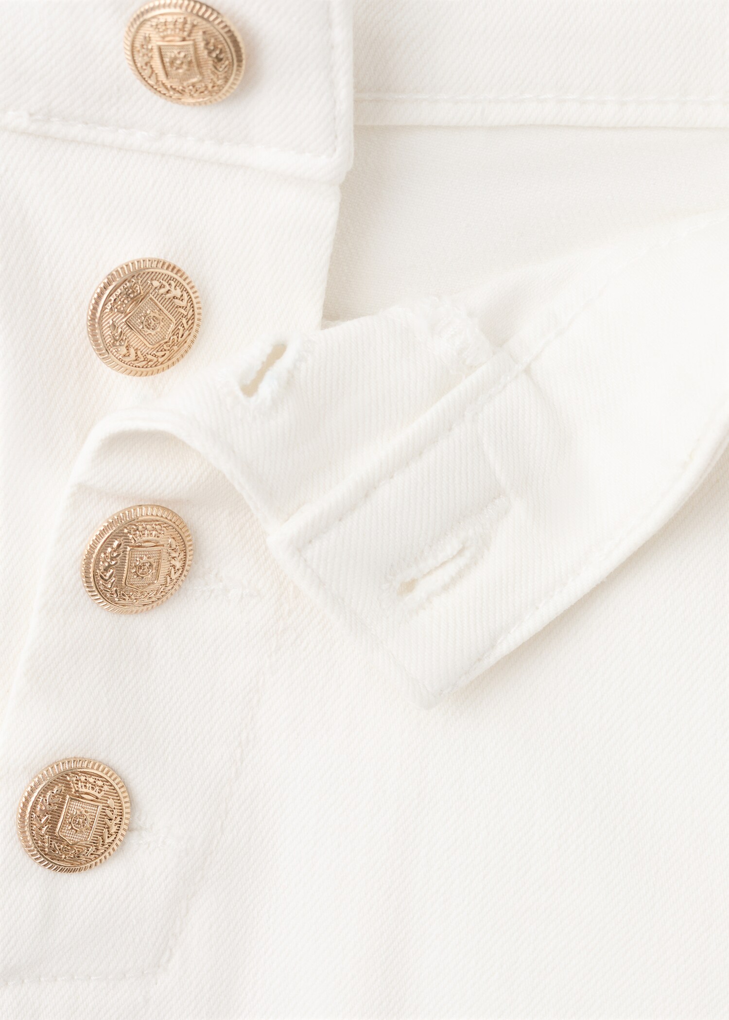 Wide-leg jeans with side buttons - Details of the article 8