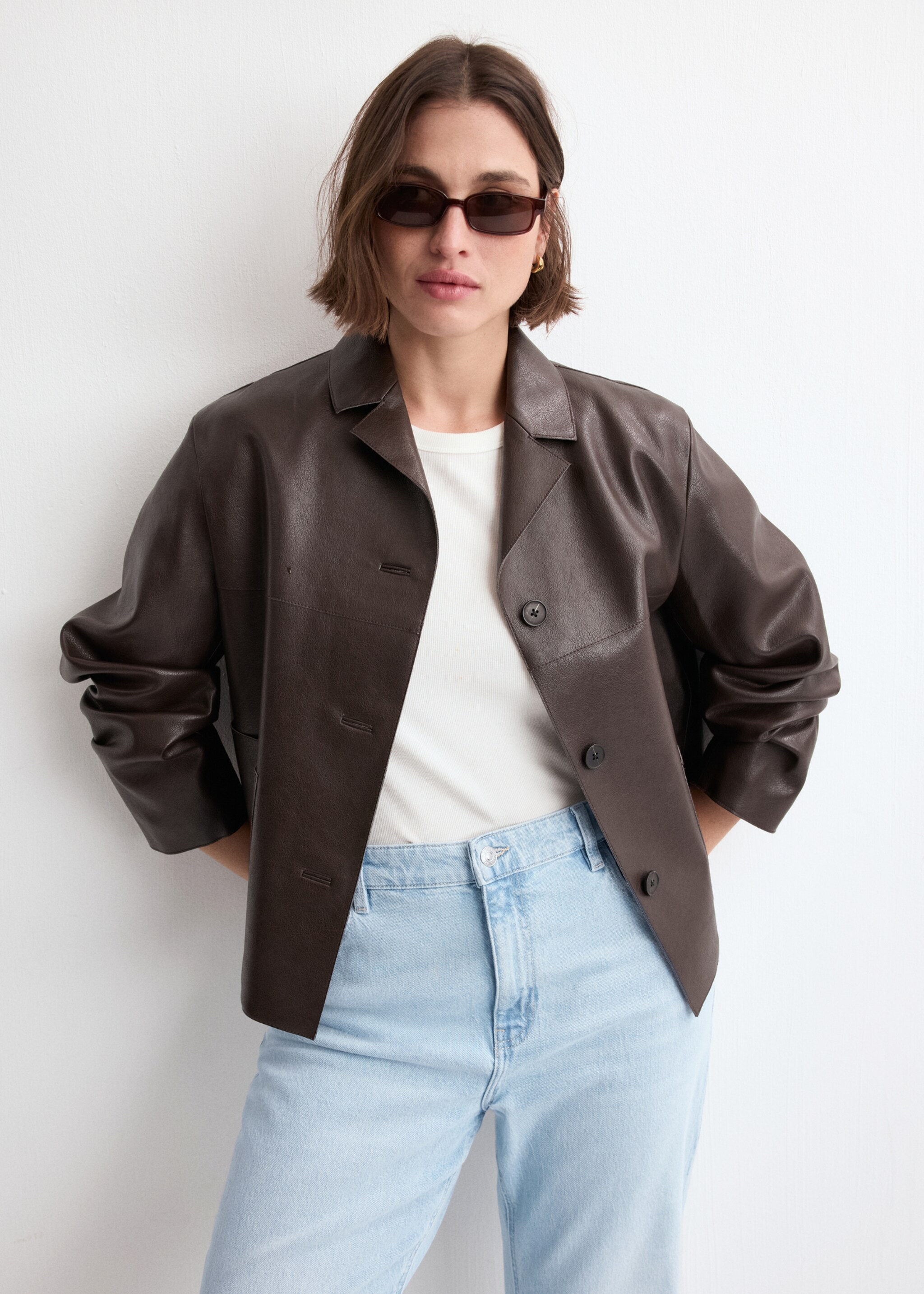 Newmom comfort high-rise jeans - Details of the article 5, Light Blue. Ref: 27027147-00.