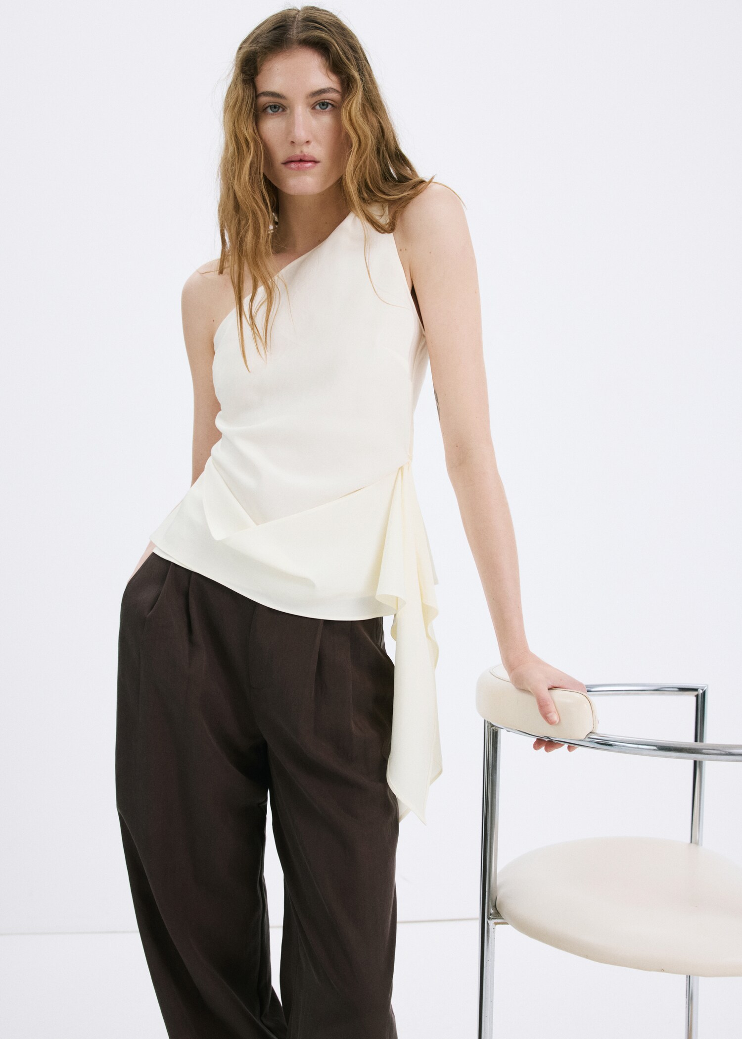 Top lyocell asymétrique - Plan moyen