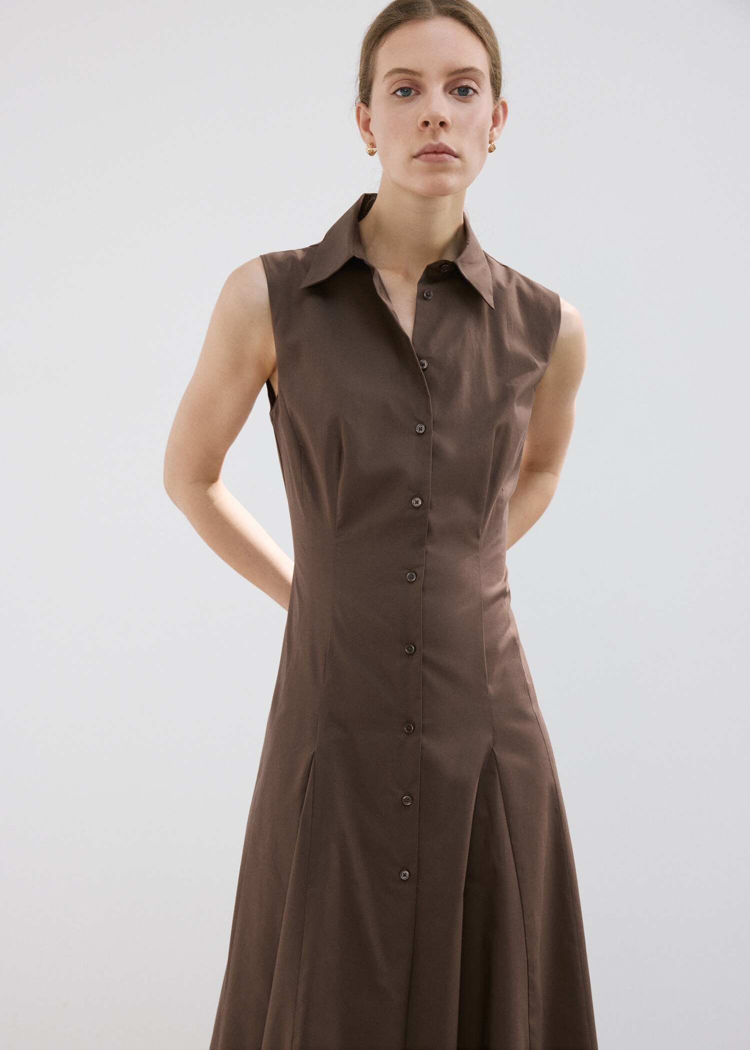 Lyocell shirt dress - Medium plane