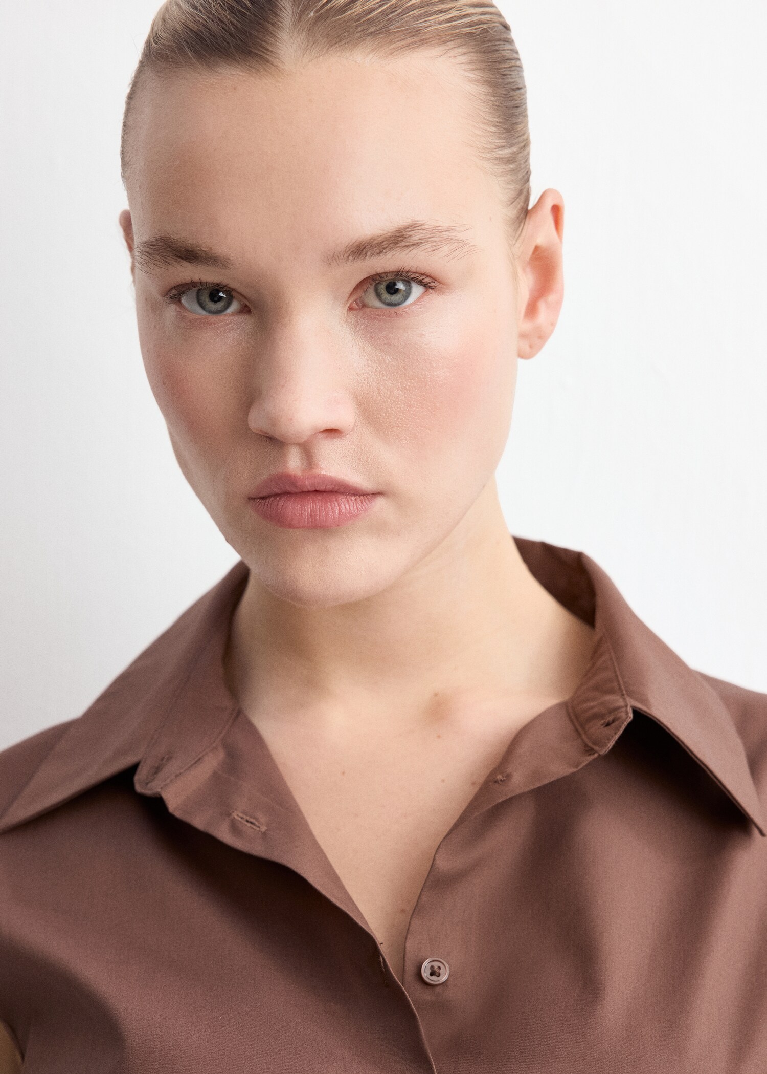 Lyocell shirt dress - Details of the article 4