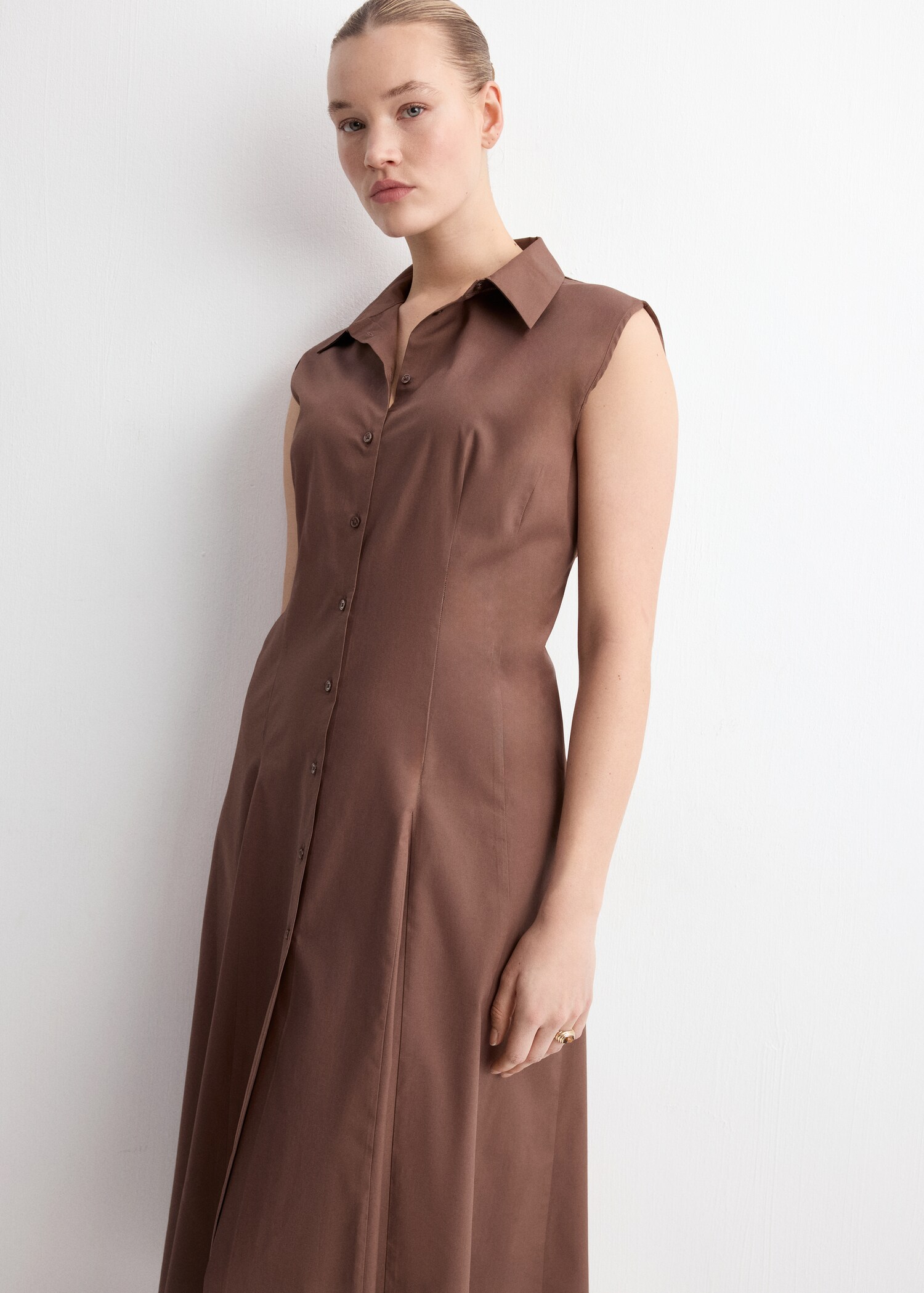 Lyocell shirt dress - Details of the article 5