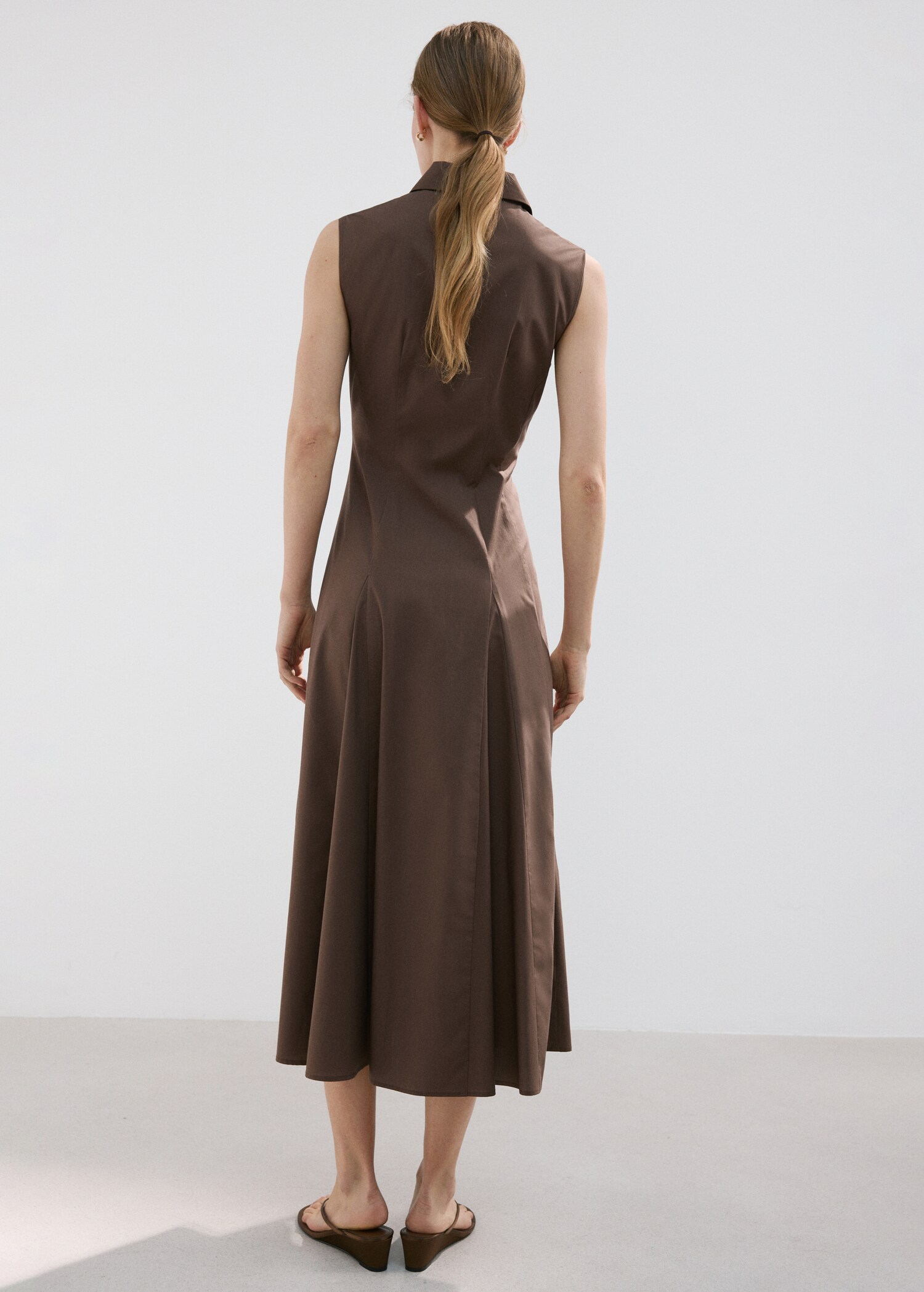 Lyocell shirt dress - Reverse of the article