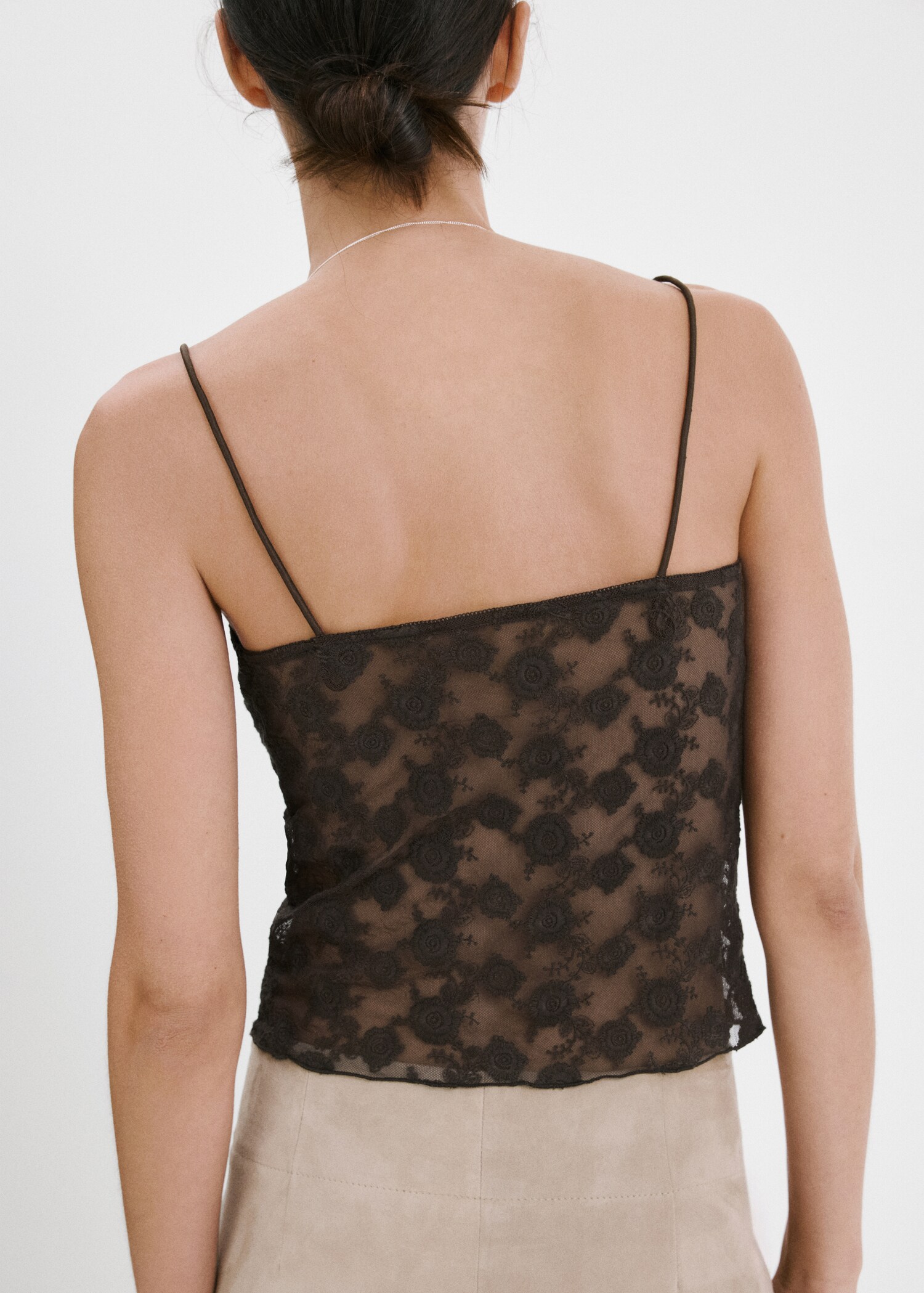 Top dentelle florale - Verso de l’article