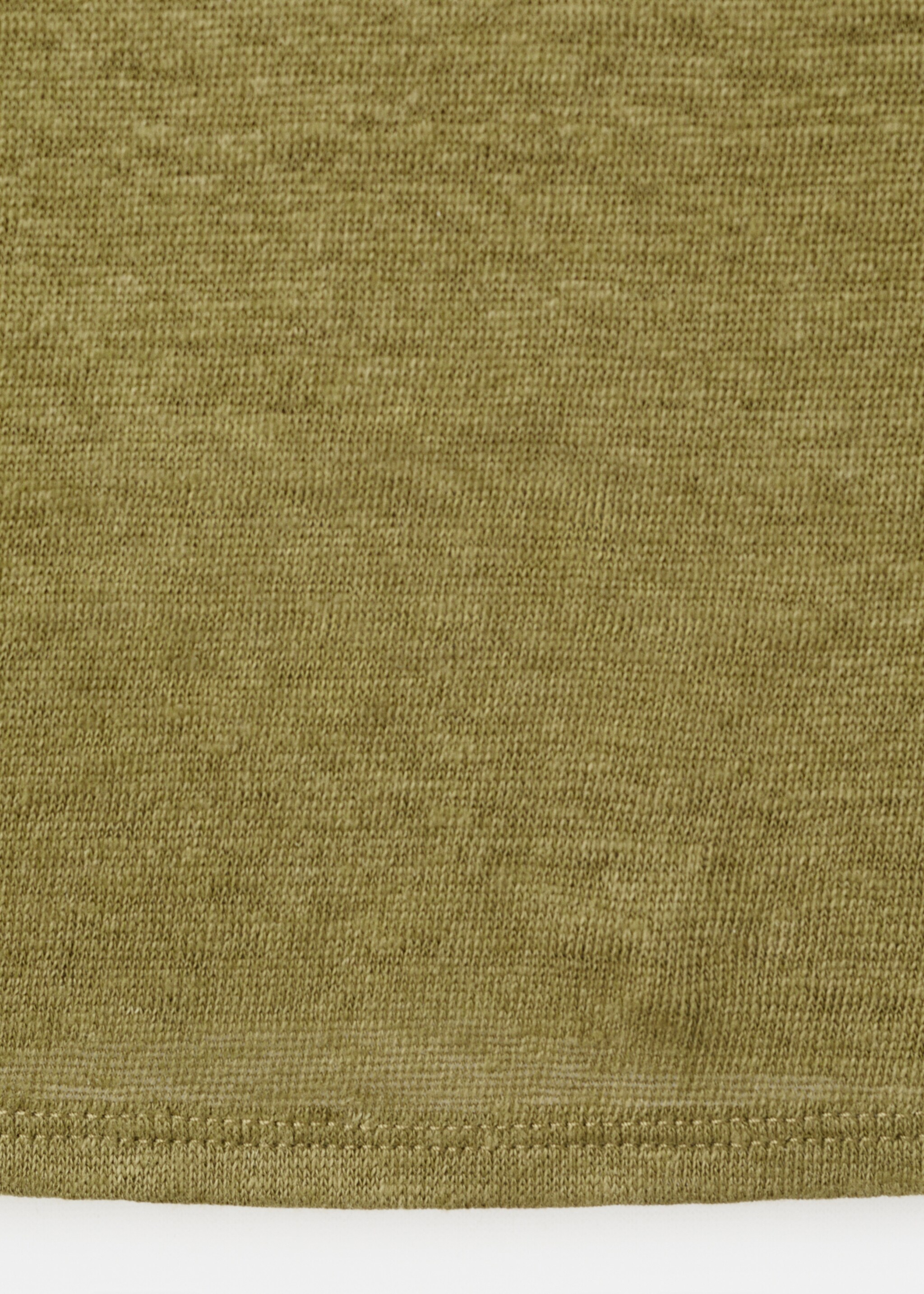 بادي من الكتان مخطط - تفاصيل المنتج 0, أخضر زيتوني. Ref: 27027156-00.