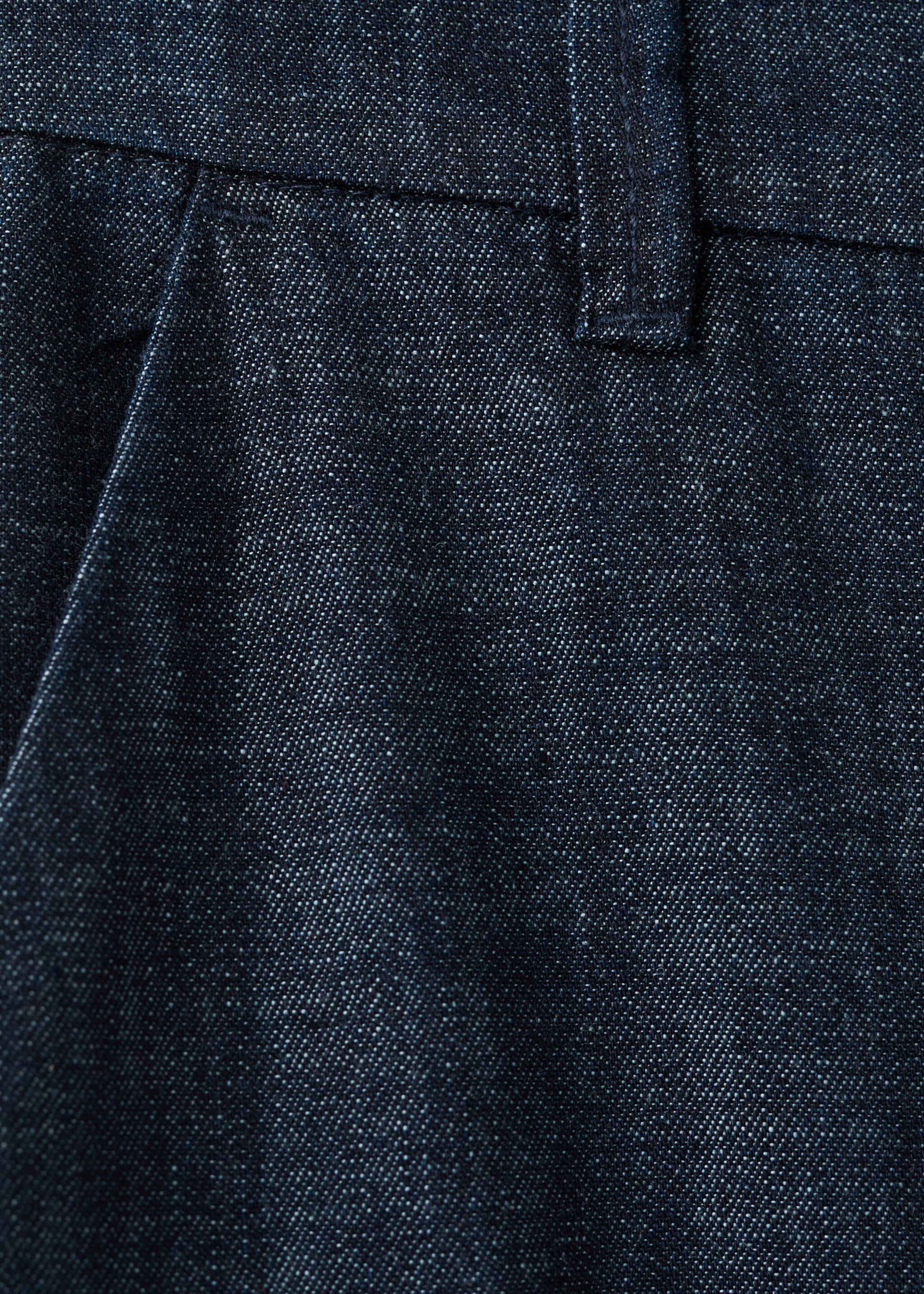 Wide leg mid-rise jeans - Details of the article 0, Open Blue. Ref: 27027158-00.