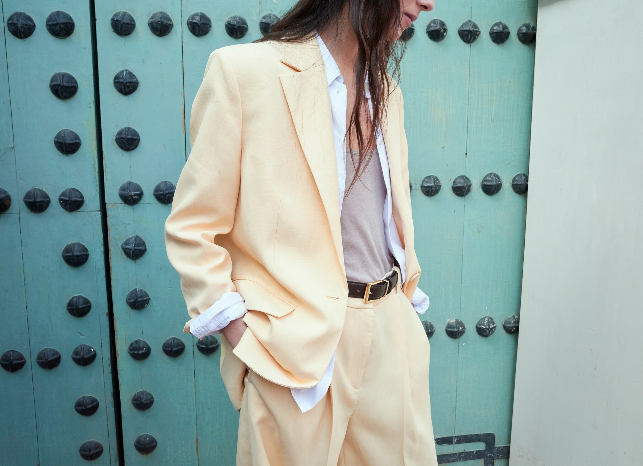 Linen suit jacket - Medium plane