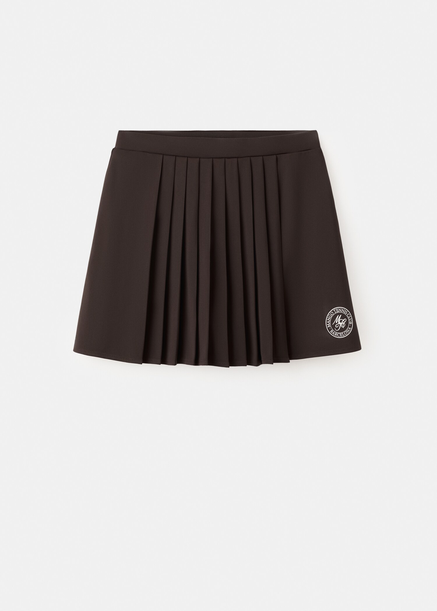 Pleated skirt with printed logo - Article without model