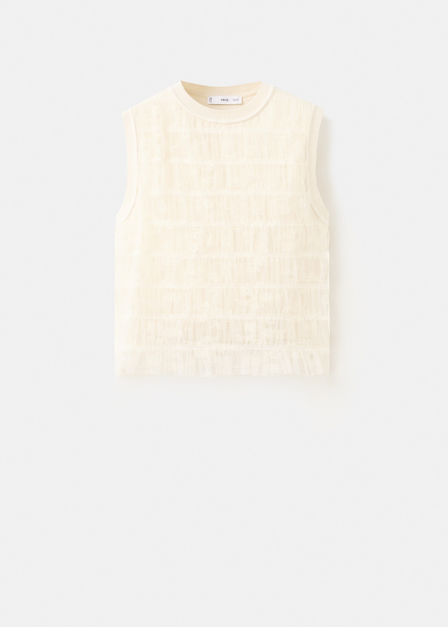 Ruffle knit top - Article without model