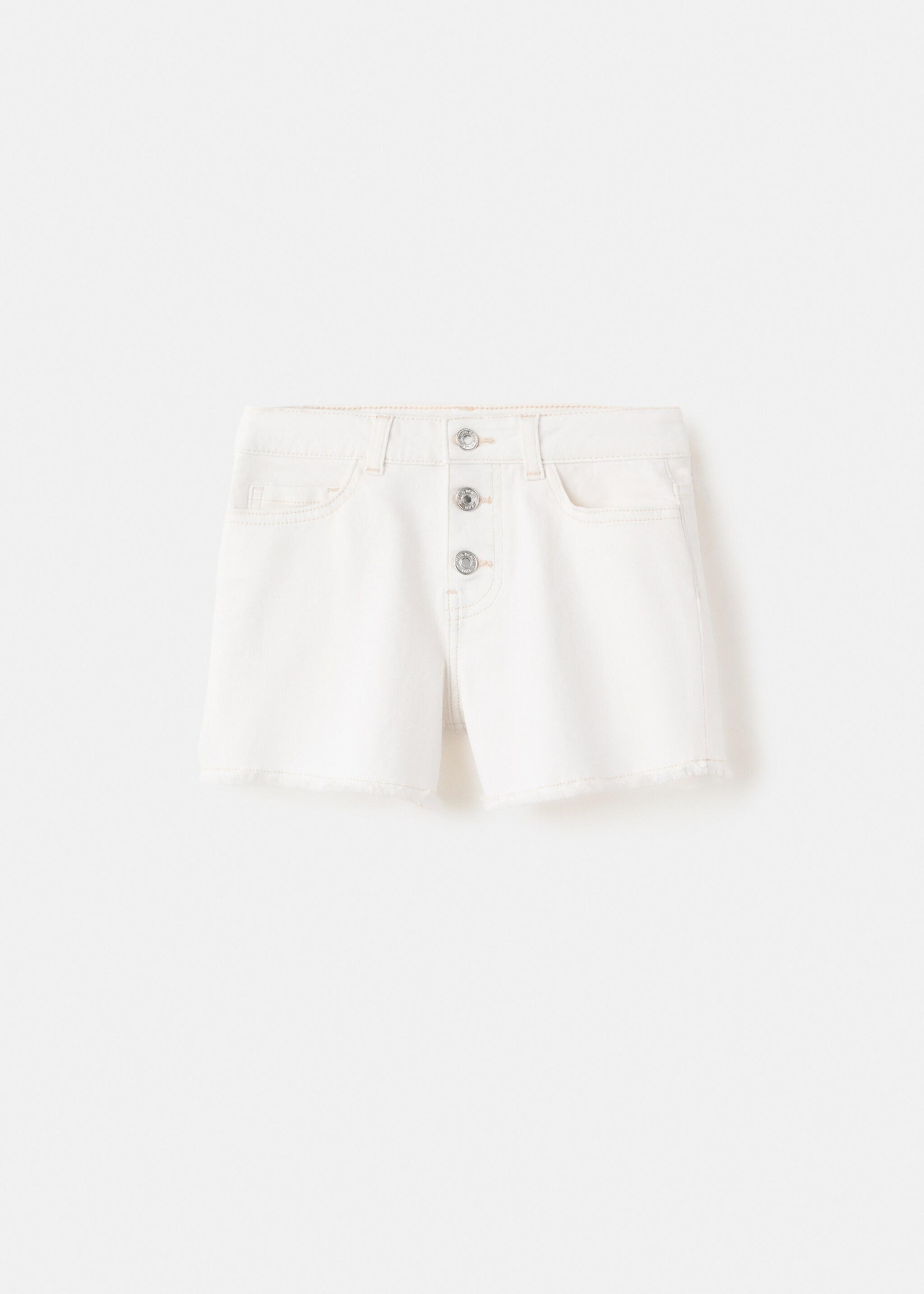 Frayed hem shorts - Article without model, White. Ref: 27027783-00.