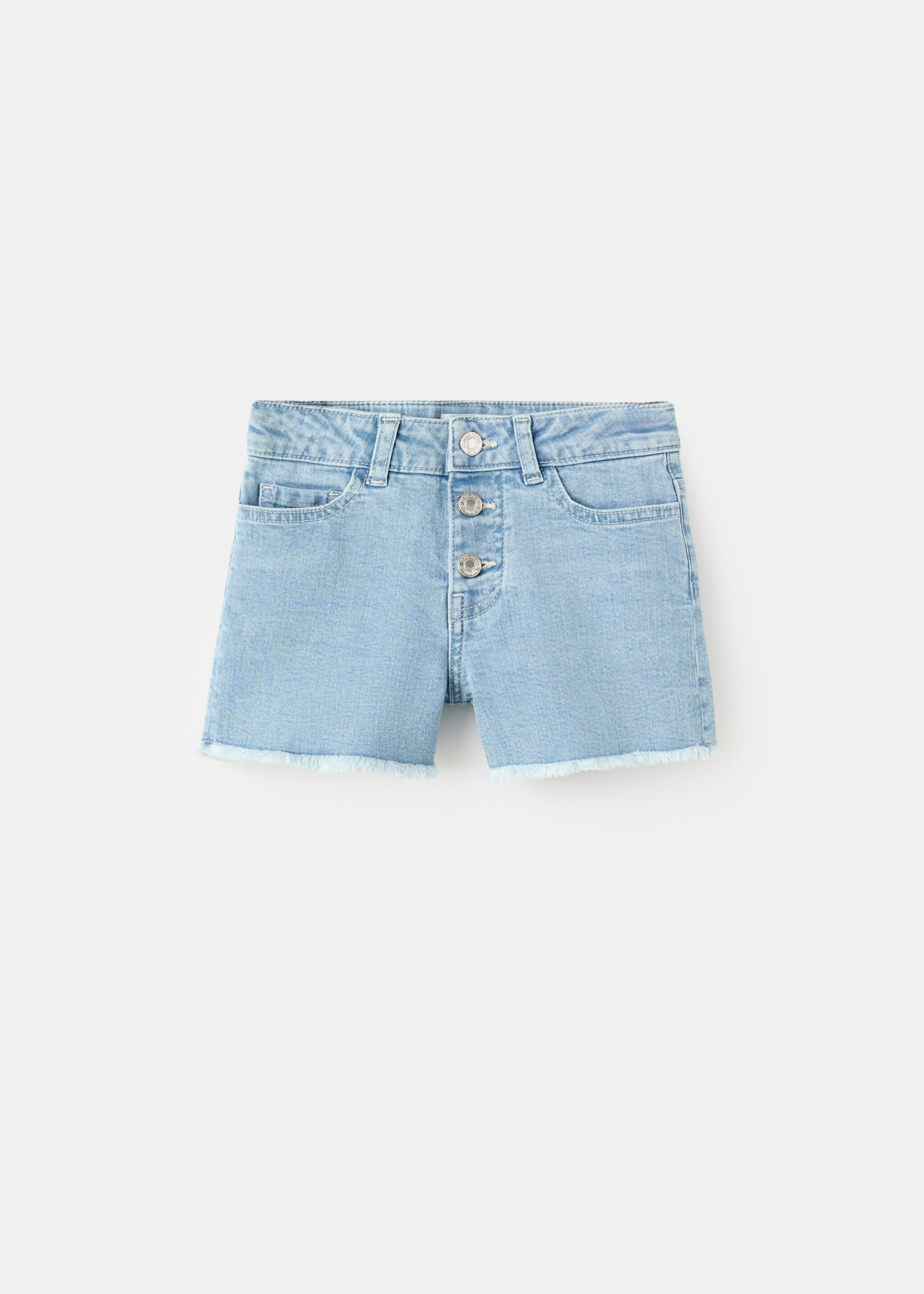 Frayed hem shorts - Article without model, Light Blue. Ref: 27027783-00.