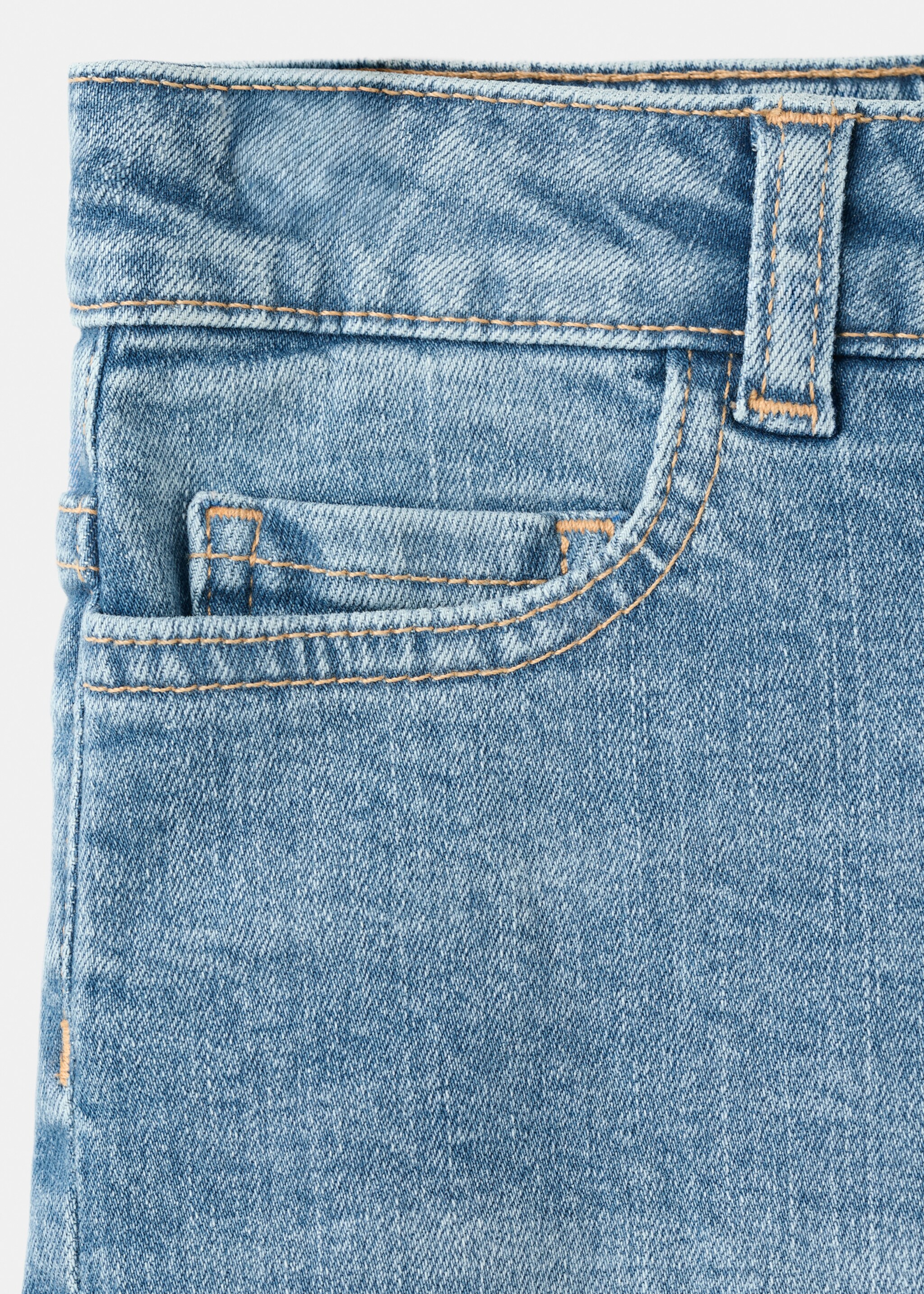 Frayed hem shorts - Details of the article 0, Medium Blue. Ref: 27027783-00.