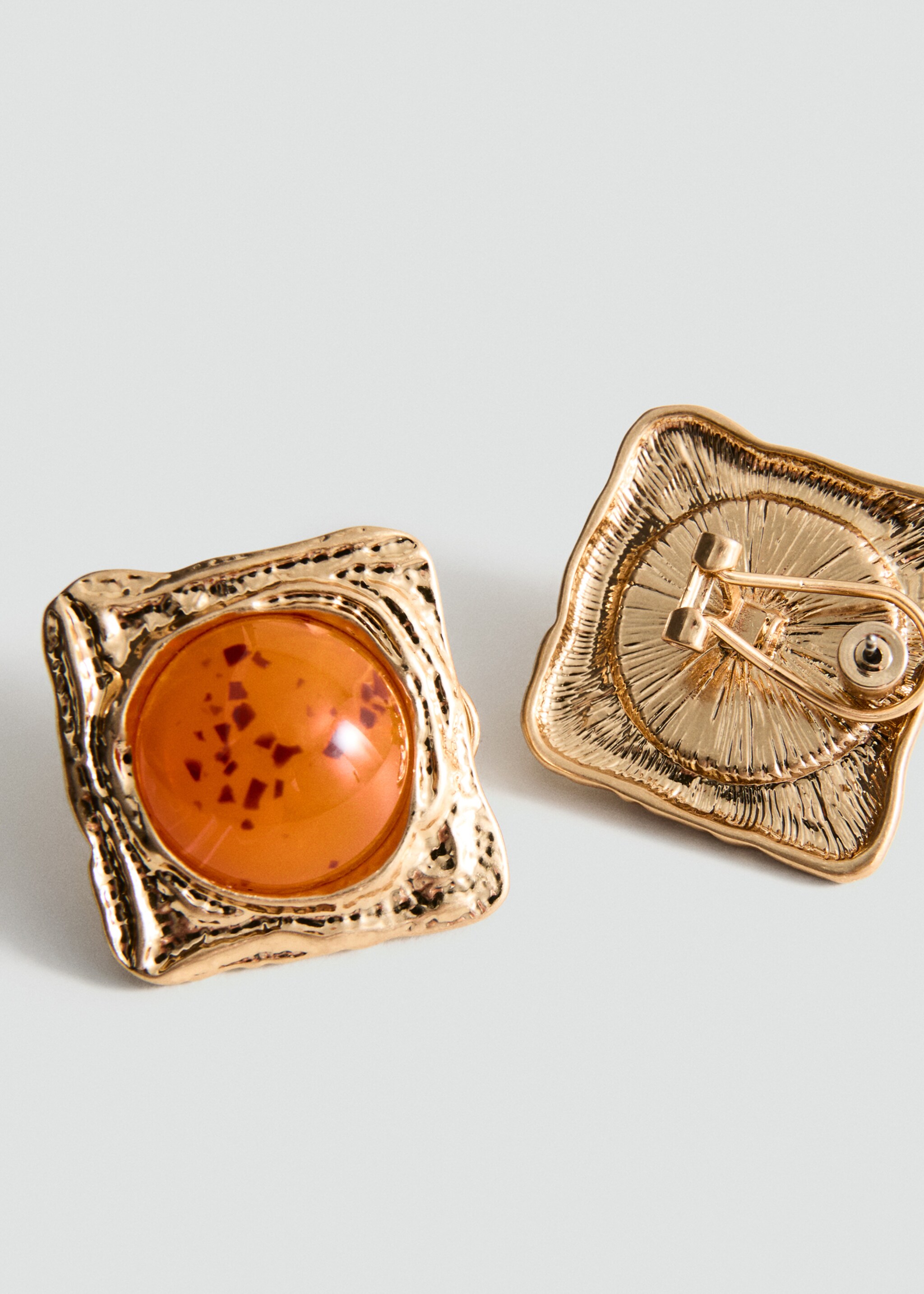 Set of 2 combined earrings - Medium plane, Gold. Ref: 27027792-00.