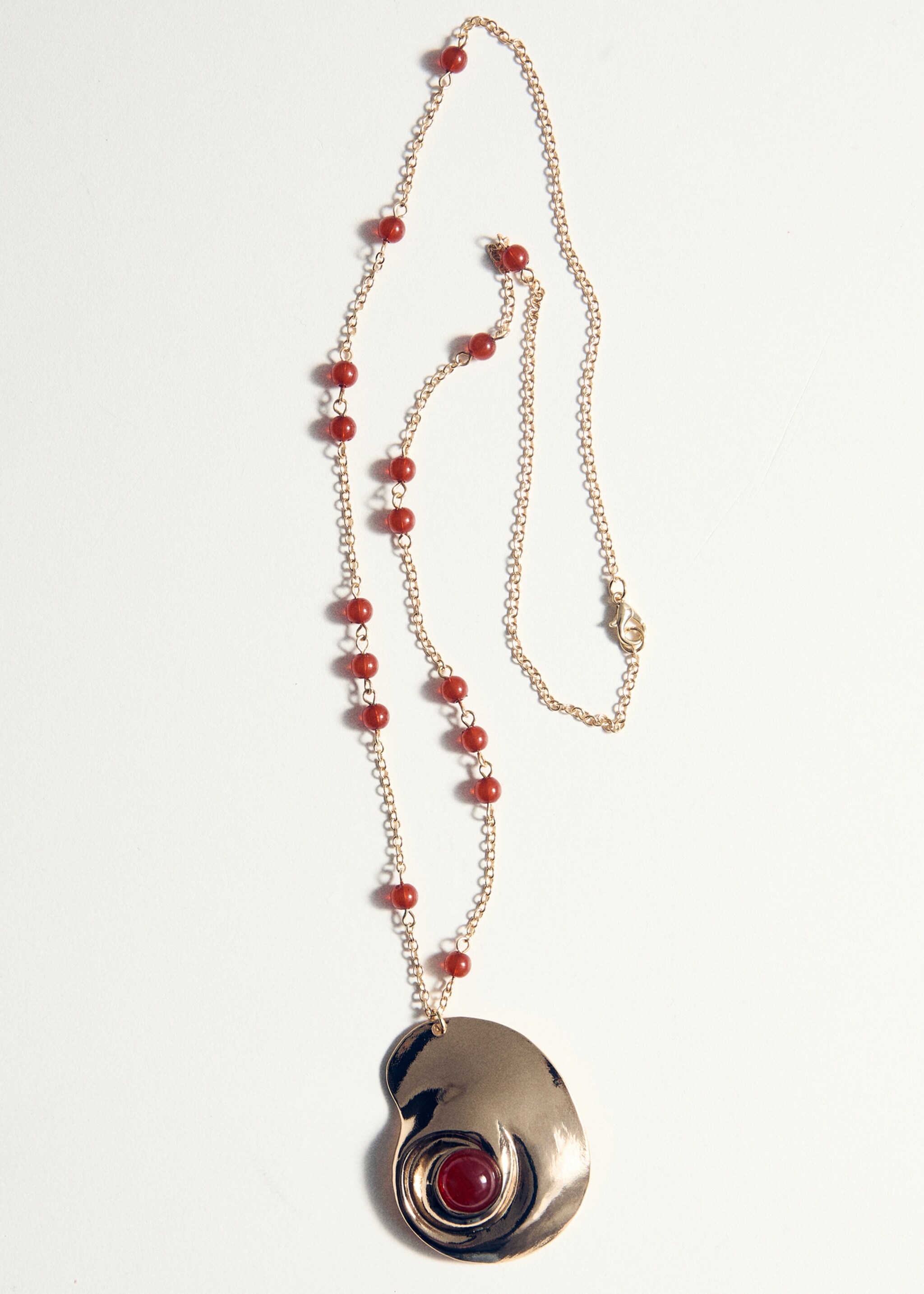 Spiral pendant necklace - Details of the article 5, Gold. Ref: 27027793-00.