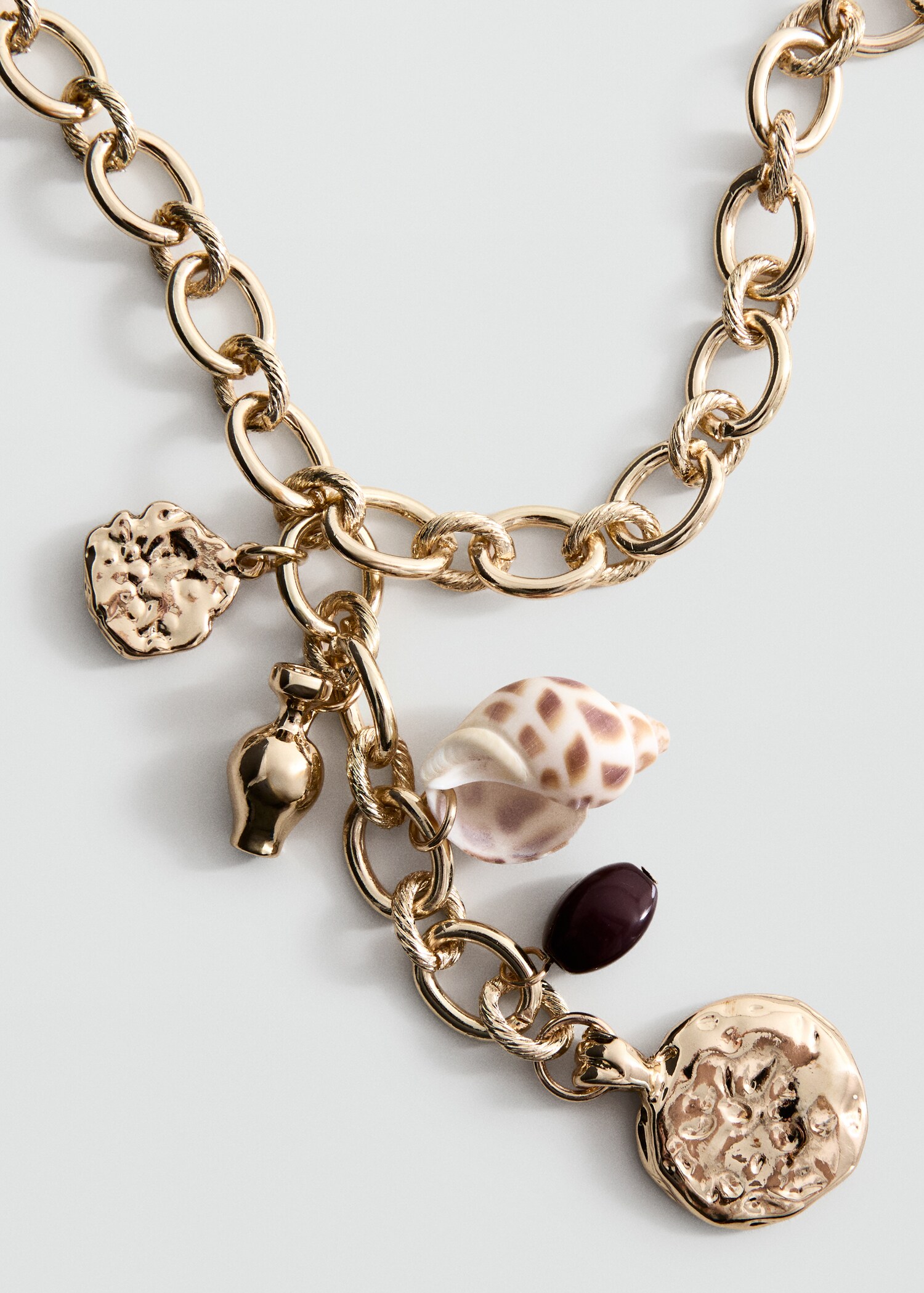 Beads pendant necklace - Medium plane