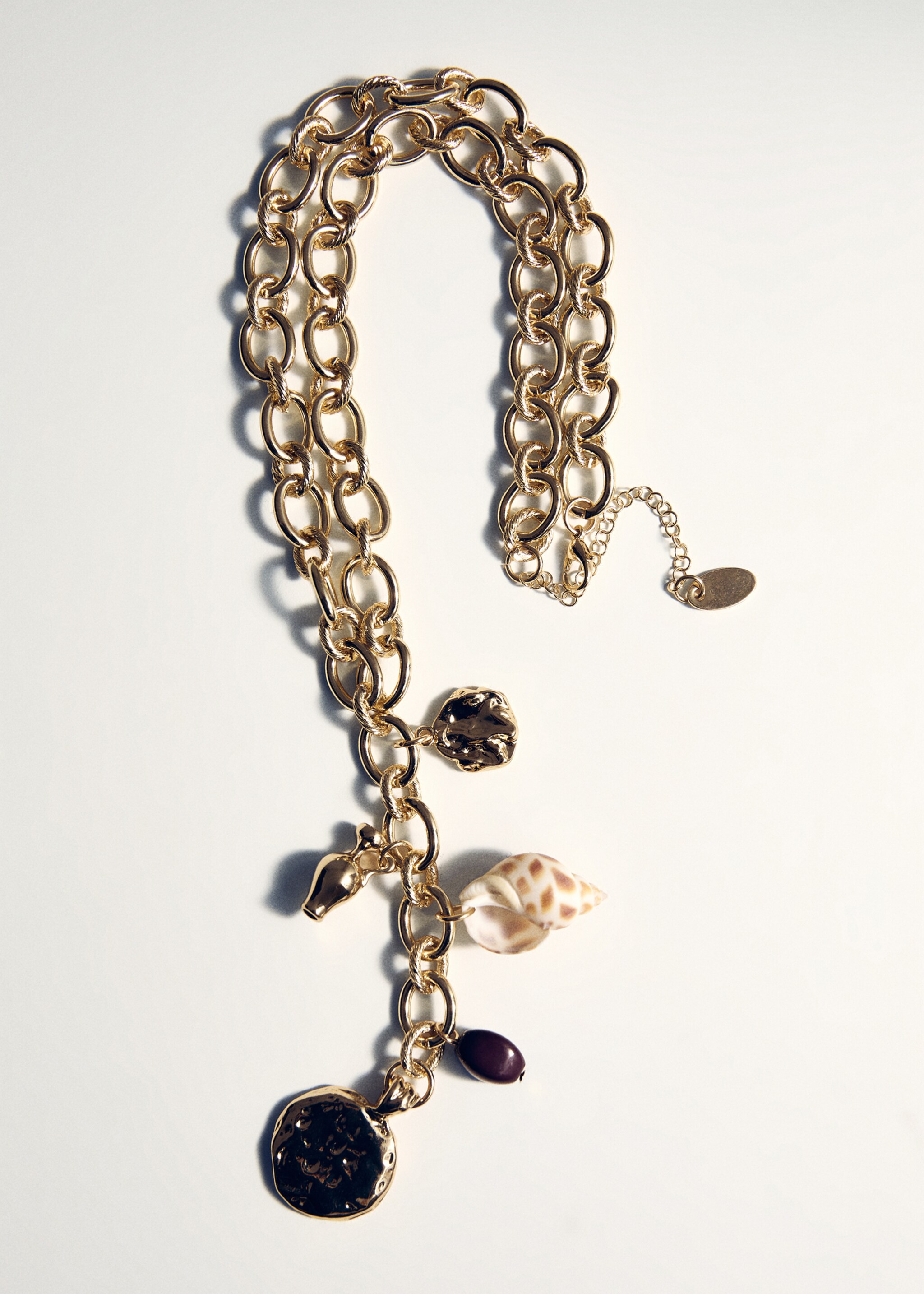 Beads pendant necklace - Details of the article 1, Gold. Ref: 27027795-00.