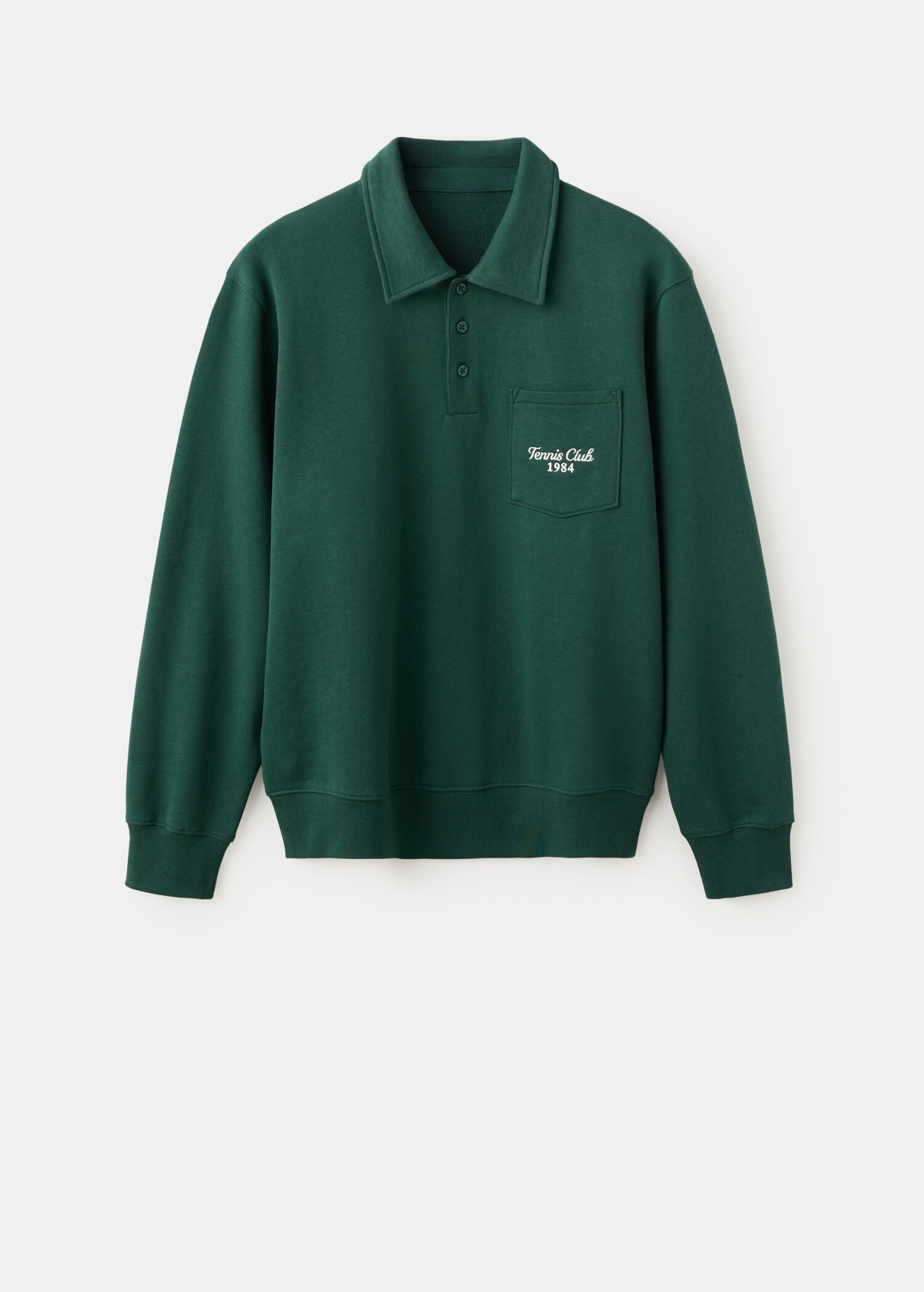 100% cotton polo sweatshirt - Article without model