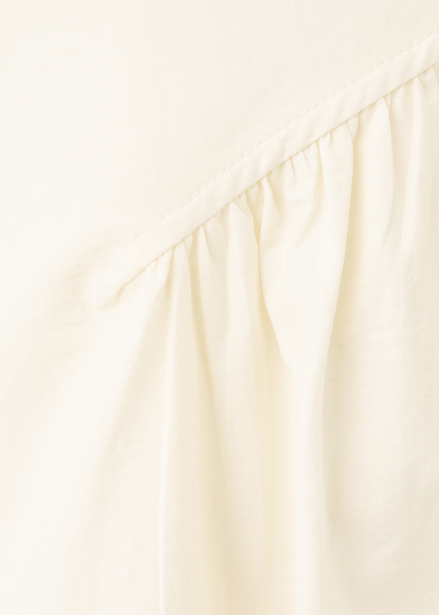 Midi A-line dress with ruching - Details of the article 0