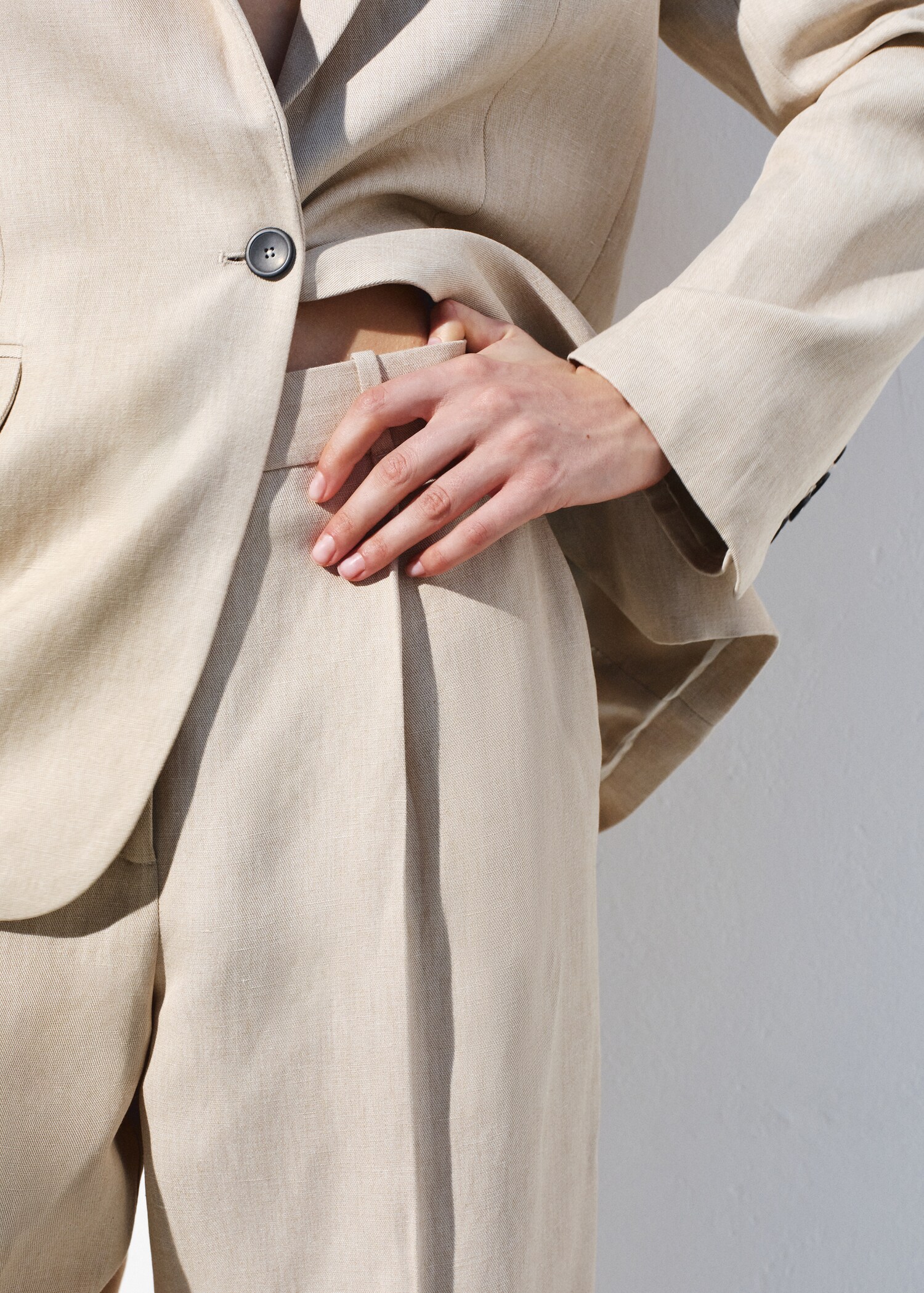 Pantalon de costume droit taille normale - Détail de l'article 1